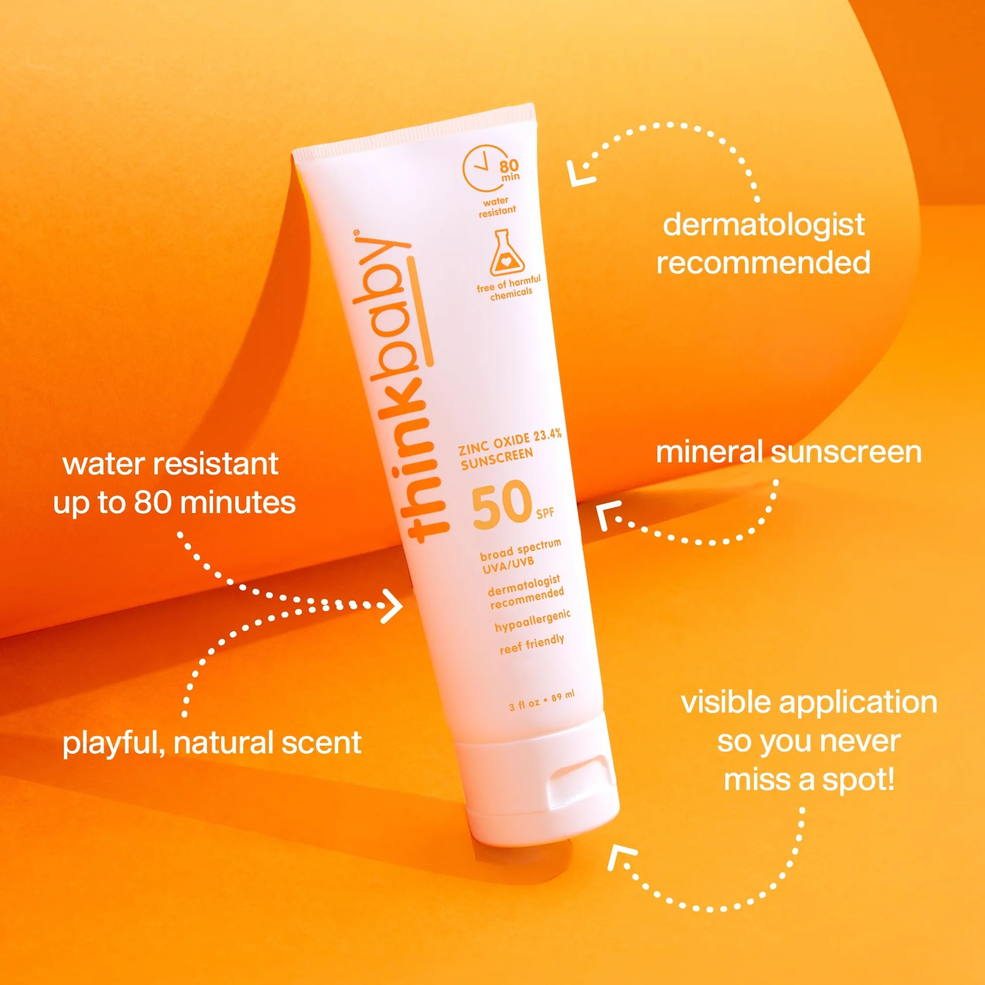 Thinkbaby Baby Suncreen - SPF 50+ - 3 fl oz by Thinkbaby