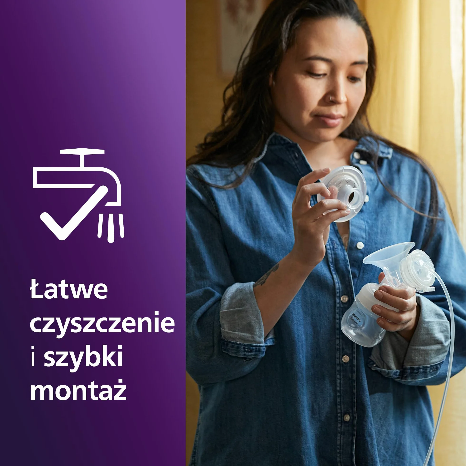 Philips Avent Pojedynczy laktator elektryczny, klasa szpitalna, taki sam rytm jak Twoje dziecko, w zestawie butelka o pojemności 125 ml i wkładki laktacyjne, model SCF395/31