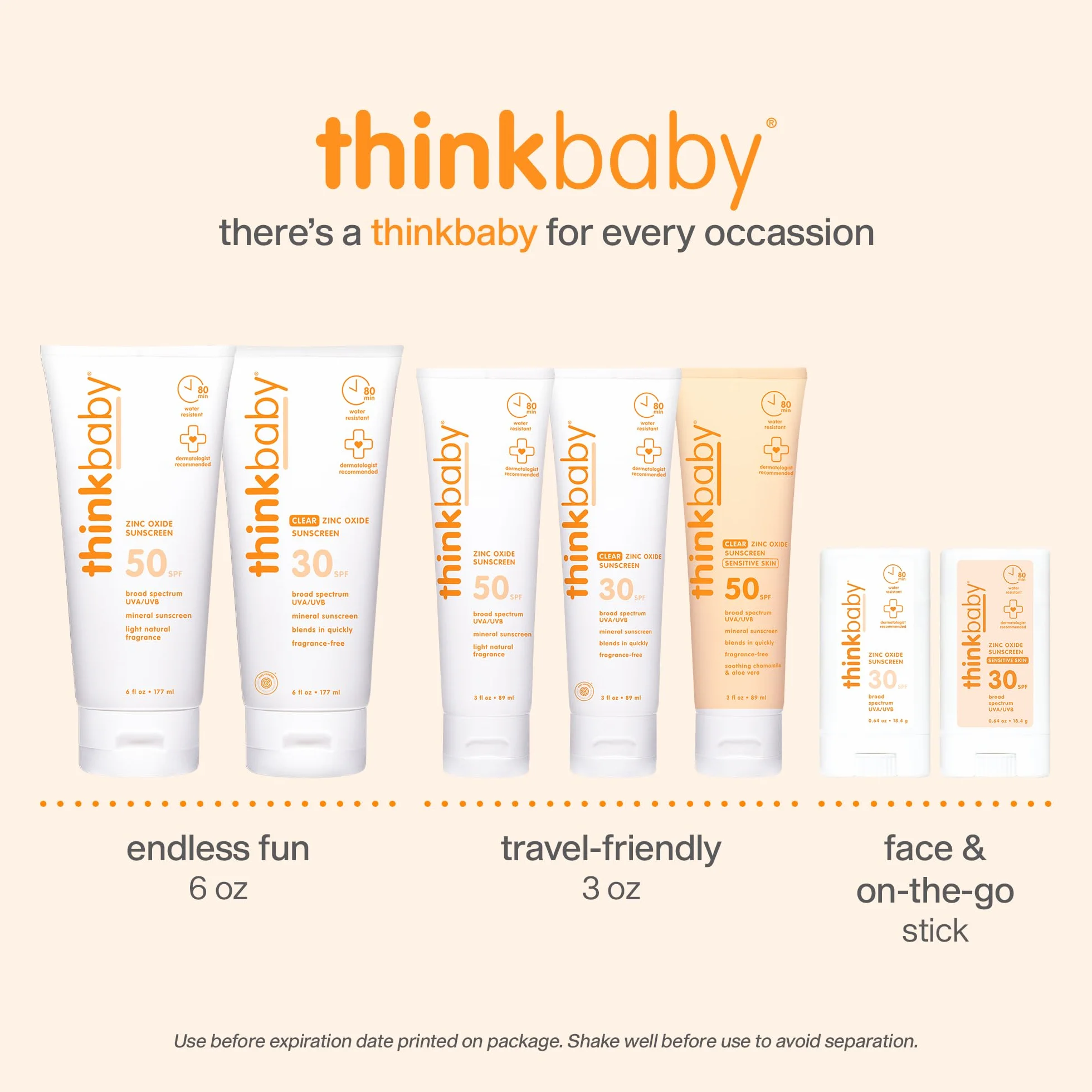Thinkbaby Baby Suncreen - SPF 50+ - 3 fl oz by Thinkbaby