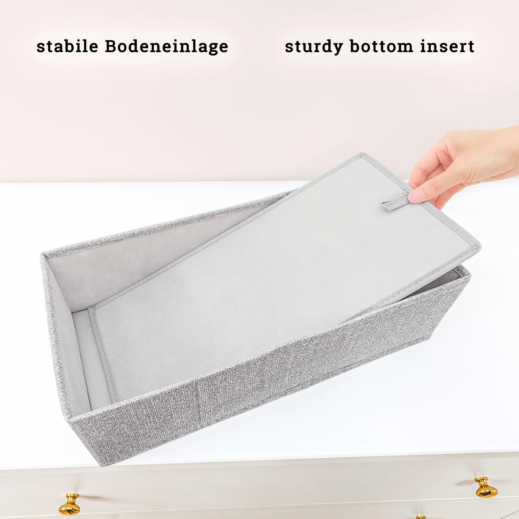 SIMPLE JOY® HEMNES FileFolding Box na komodę Hemnes, oryginał; dokładnie dopasowane; stabilne dno; system porządkowania przyborów do przewijania, odzieży dziecięcej, zabawek/swetrów, t-shirtów;