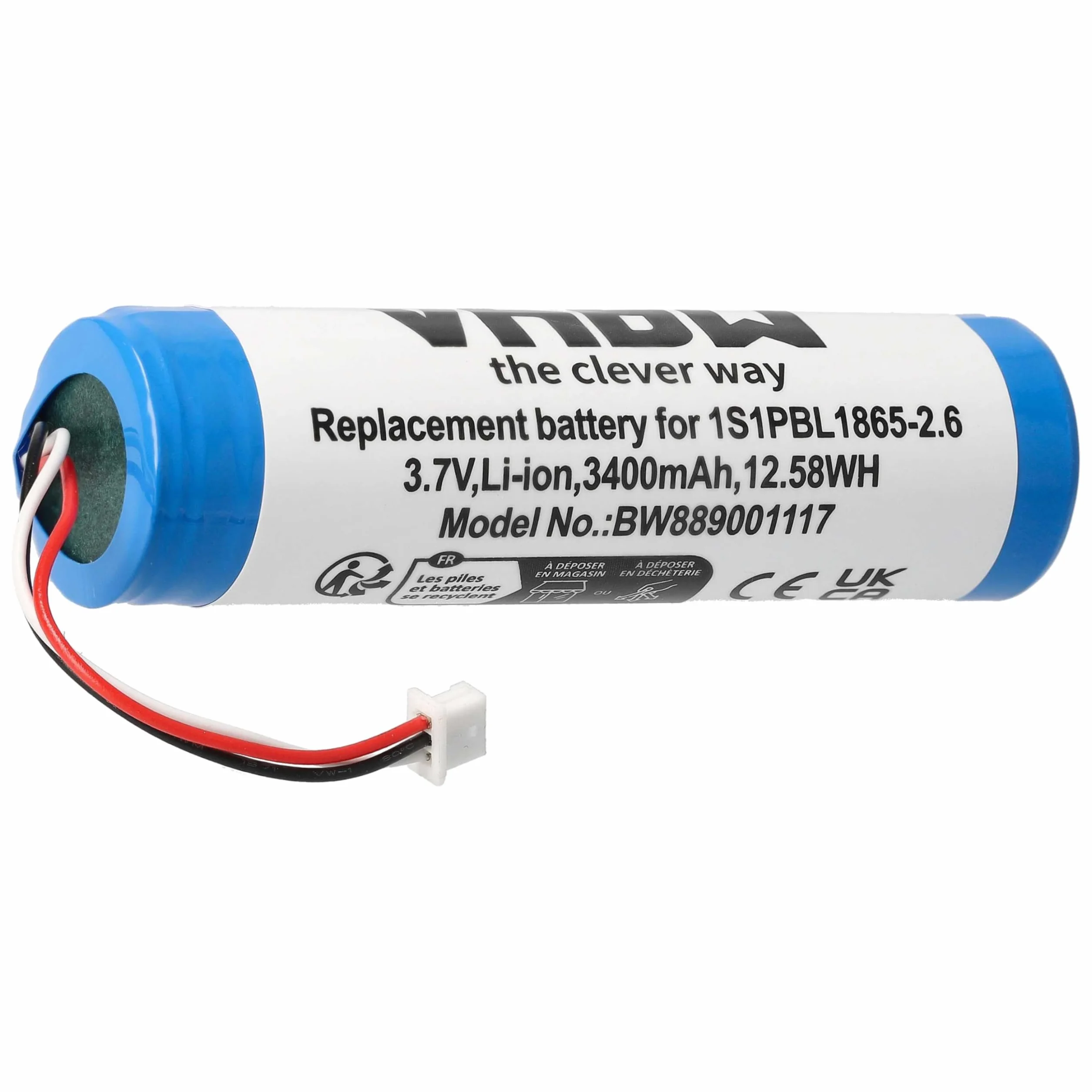 vhbw Bateria kompatybilna z Philips Avent SCD833, SCD735/26, SCD733/26, SCD831, SCD831/26 niani (3400 mAh, 3,7 V, litowo-jonowa)