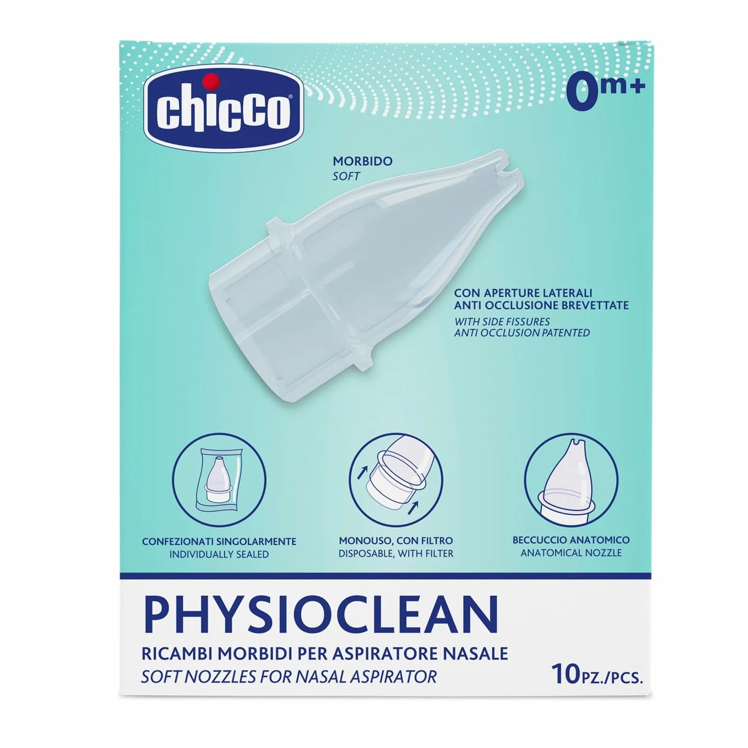 Chicco PhysioClean wymienne dysze do aspiratora do nosa