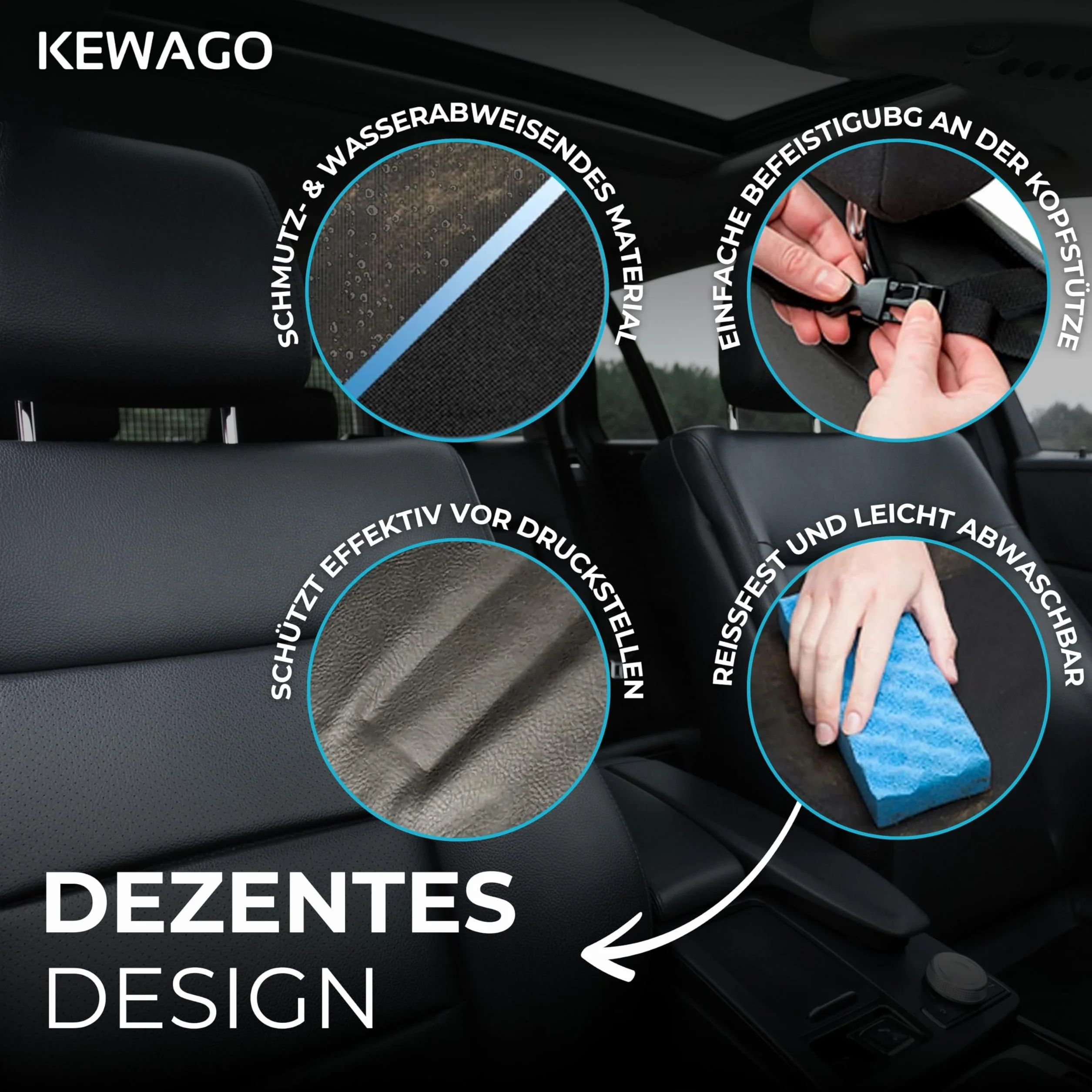 Premium Kindersitzunterlage für Autositzerhöhungen. Autositz-Schutz für Sitzerhöhung und Kindersitz. Autositzschoner für ISOFIX. Schmutzabweisende und universell passende Sitzunterlage.