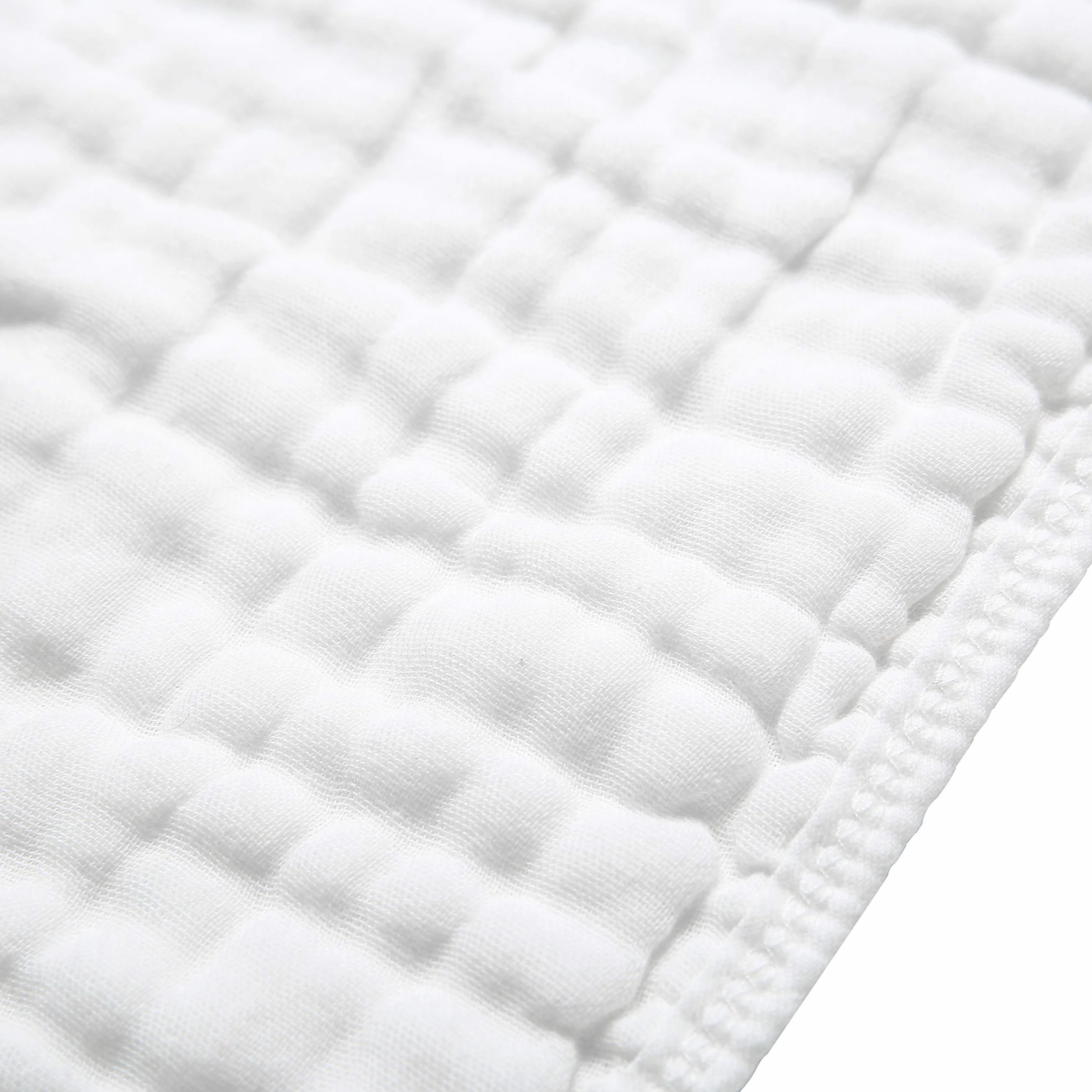 CottCare Muślinowe ściereczki do odbijania dla niemowląt, 100% bawełna, duże, 50 x 25 cm, 6 warstw, pogrubione, super miękkie i chłonne, 6 szt., białe
