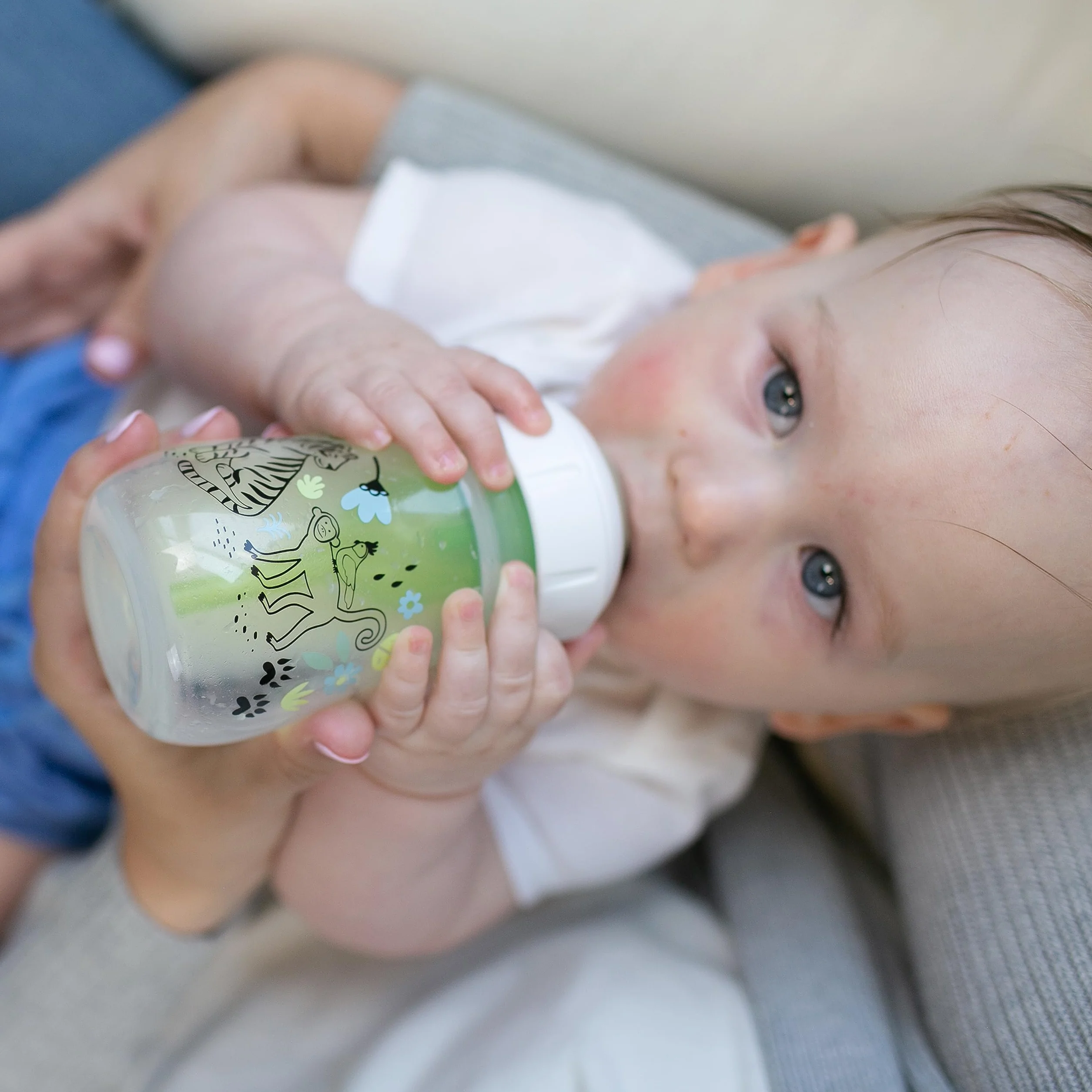 Dr. Brown's Natural Flow® Anti-Colic Options+™ butelka dla niemowląt, edycja designerska, dekoracja z dżungli, 150 ml, poziom 1 smoczek, 2 sztuki, 0 m +