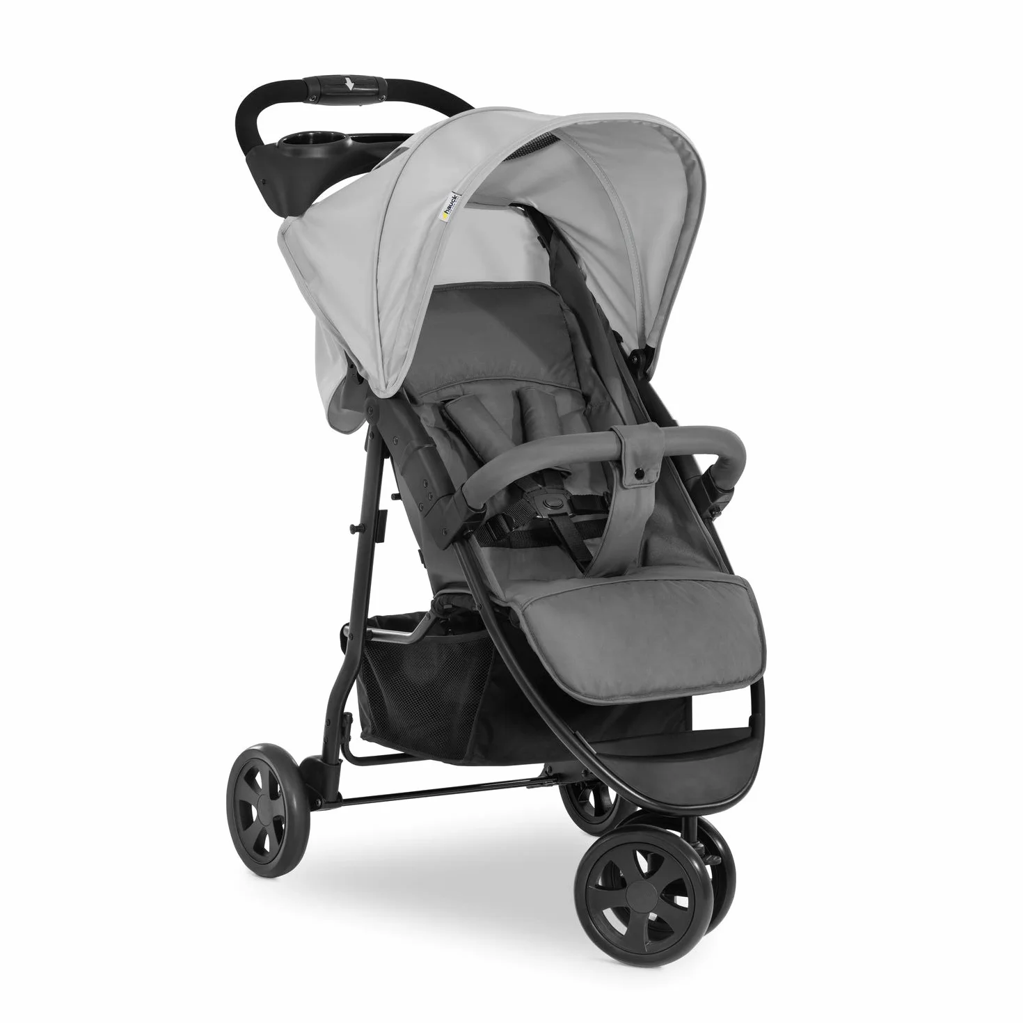 Hauck Citi Neo 3 wózek trójkołowy do 25 kg z pozycją leżącą od narodzin, składany do minimum, mechanizm jednoręcznego składania, 3 koła, ultralekki, tylko 7,5 kg, 2 umocowania do napojów
