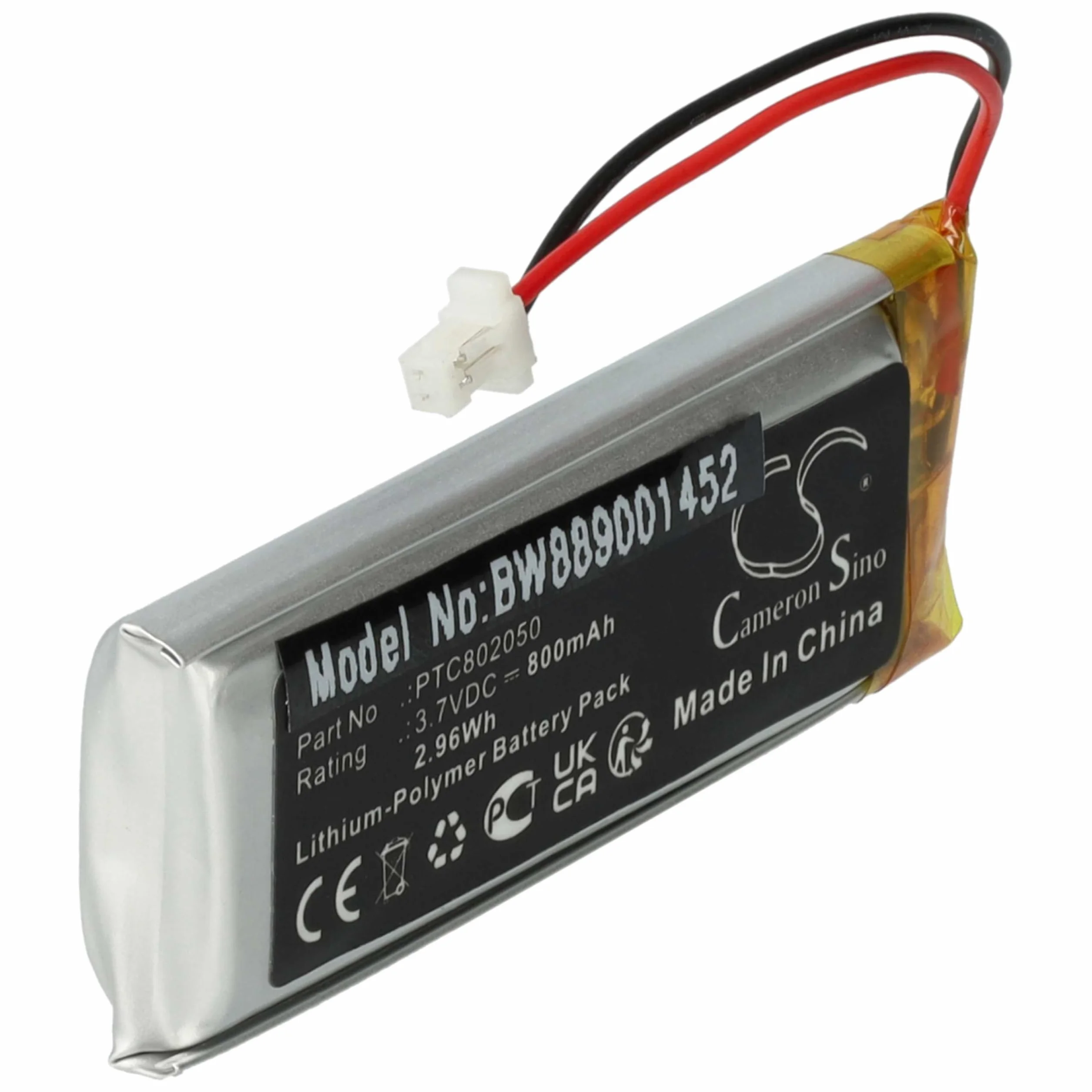 vhbw 2 x bateria kompatybilna z Interphone F5MC, F4, F3XT, F3S, F5, F4XT, F4S, F4MC bezprzewodowe słuchawki douszne (800mAh, 3,7V, Li-Poly)