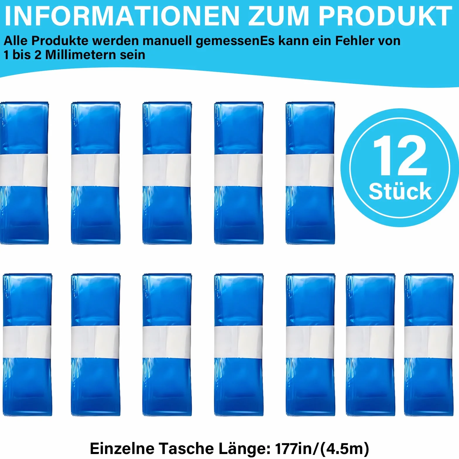 12 sztuk pojemników na pieluchy, kasety uzupełniające, kompatybilne z Tommee Tippee, 12 sztuk w opakowaniu
