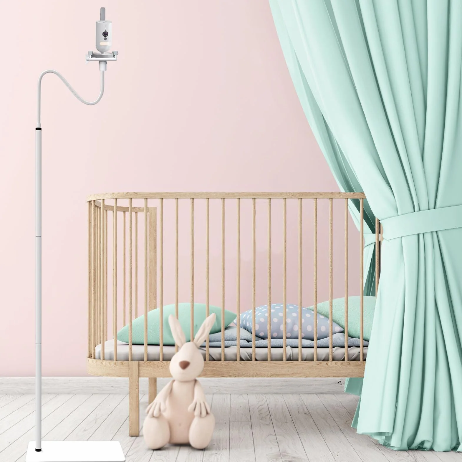 Uchwyt do niani podłogowej Baby Kamera Zgodny z Philips Avent/eufy/GHB/BOIFUN/Hellobaby/NWOUIIAY/TakTark i zgodny z większością kamer do niani elektronicznych