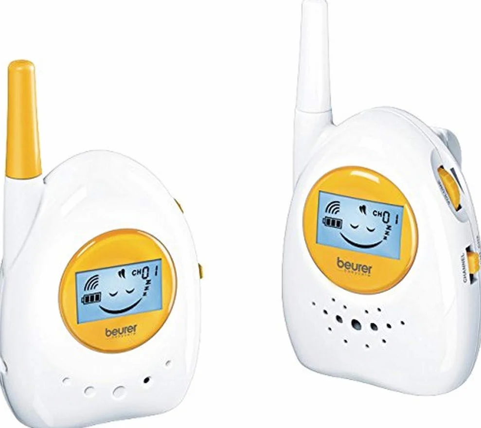Beurer 952,08 Telefon do Monitorowania Dzieci, Biały/Żółty, 2 Sztuki