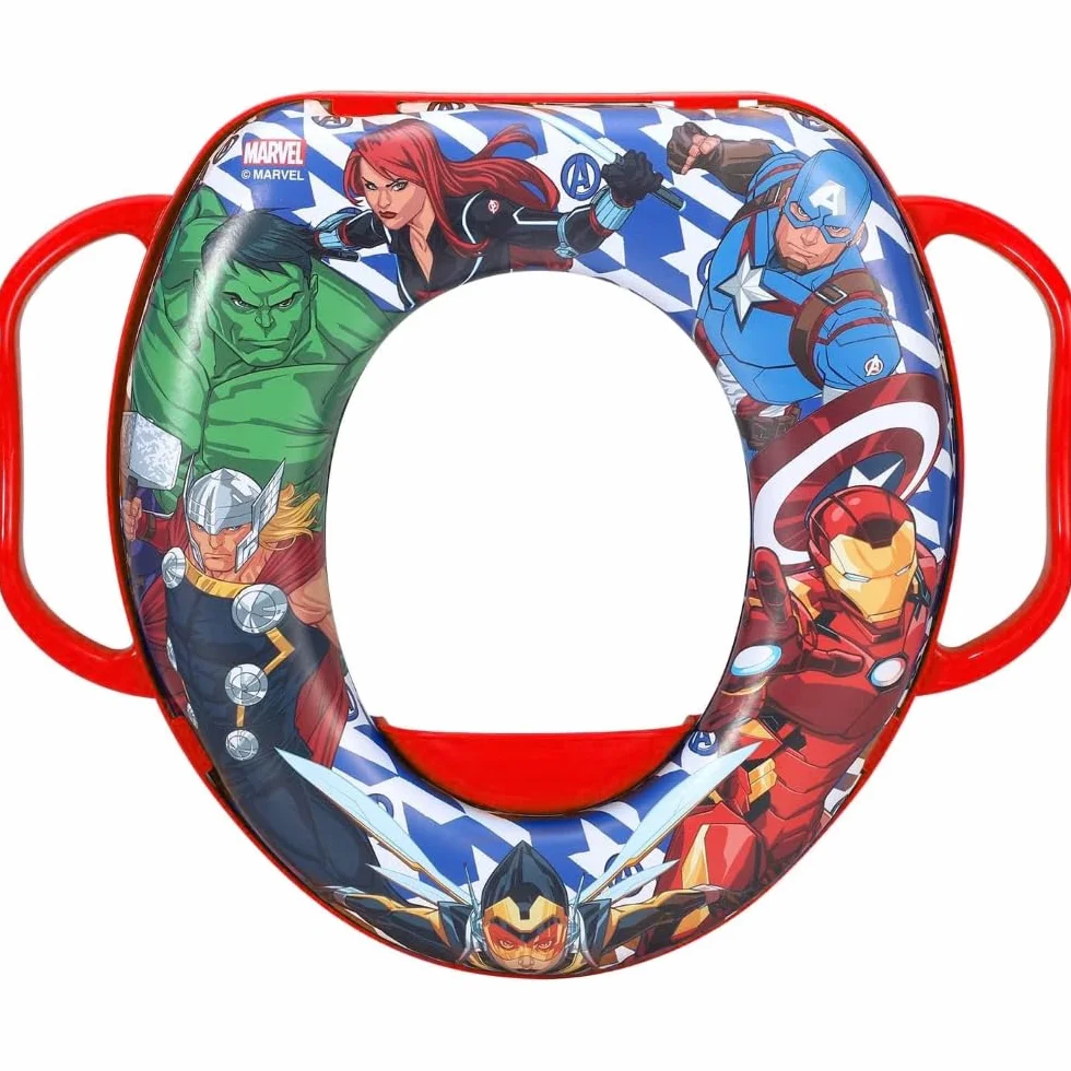 Avengers Marvel deska sedesowa dla dzieci, uniwersalny adapter WC z uchwytami