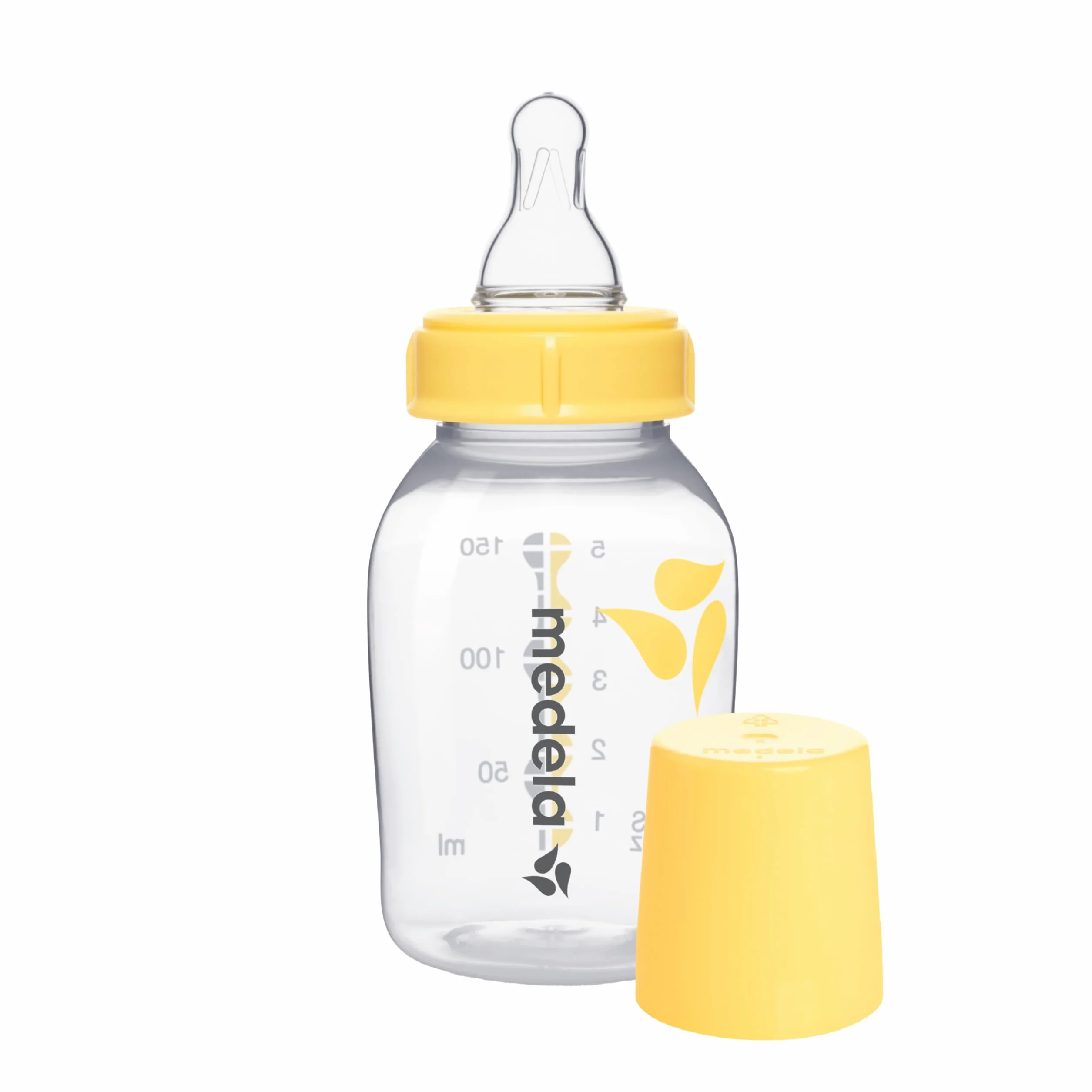 Medela Slow Flow odkurzacz do mleka bez BPA, z butelką 150 ml, wspomaga naturalne wchłanianie dziecka – z butelką odporną na zamrażanie i lodówkę