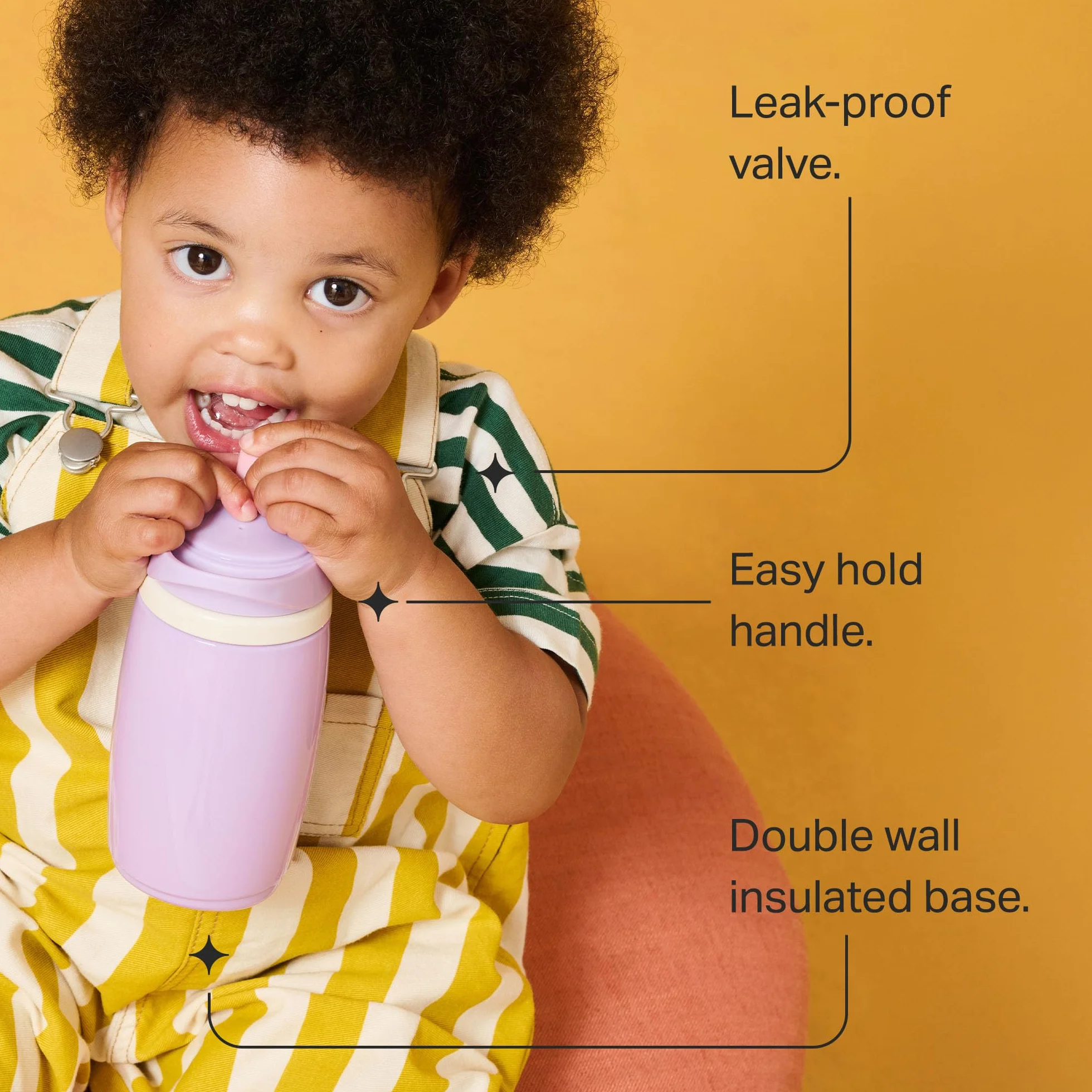 Tommee Tippee Zestaw 2 izolowanych kubków z aktywnym dzióbkiem, 266 ml, zapobiegająca rozlewaniu się butelki na wodę dla małych dzieci w wieku od 12 miesięcy, izolowane, aby utrzymać chłód napojów
