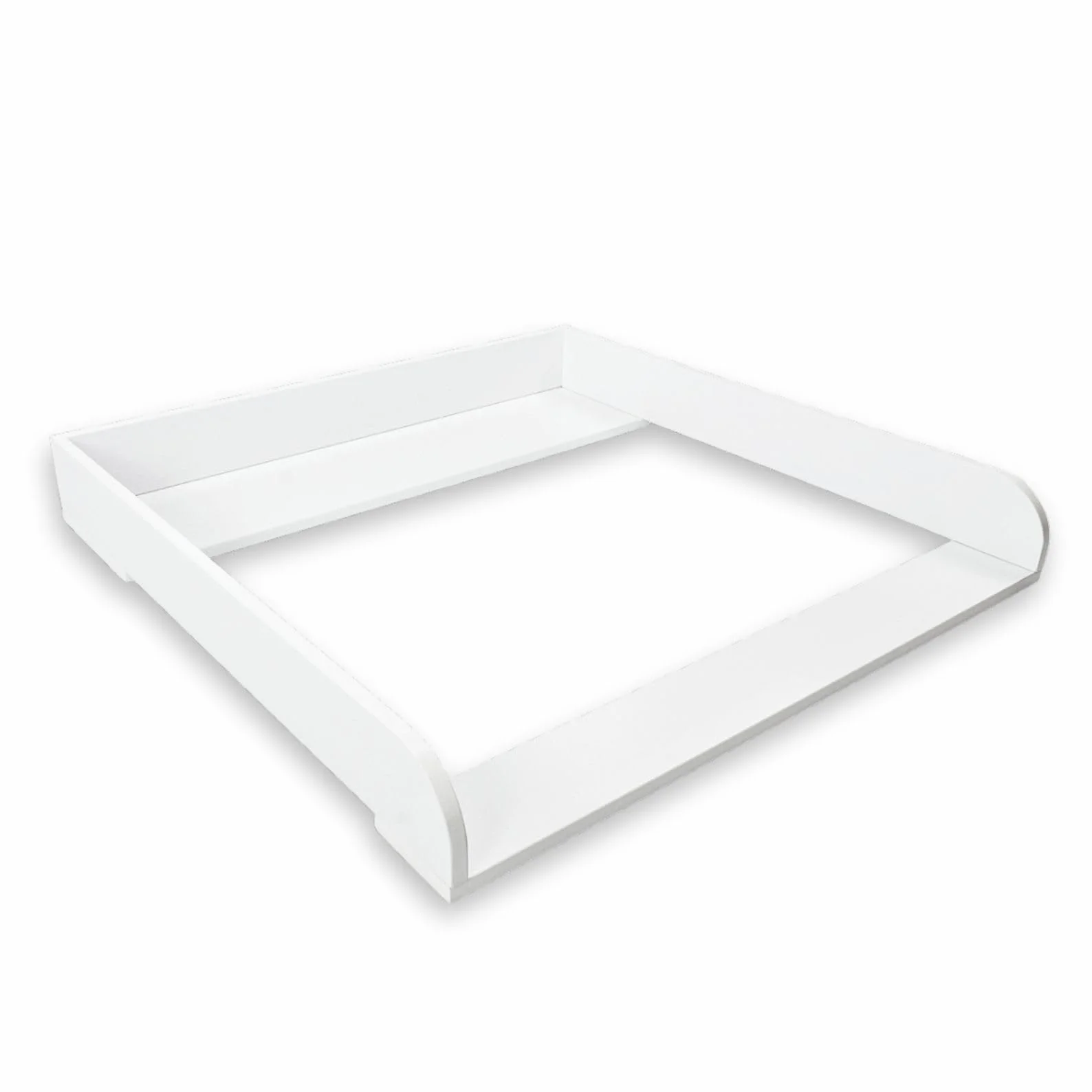 Puckdaddy Przewijak Moritz – 80 x 78 x 10 cm, podkład do przewijania z drewna w kolorze białym, wysokiej jakości nakładka na przewijak pasująca do komód, w zestawie materiał montażowy do mocowania na ścianie