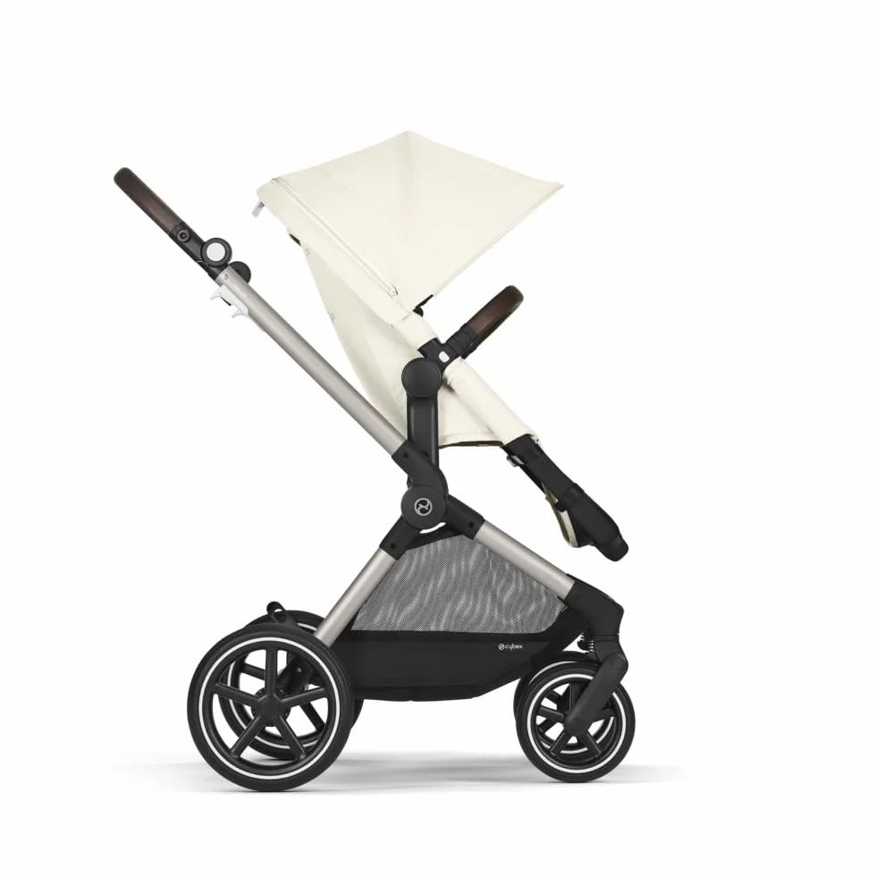 CYBEX Gold wózek dziecięcy EOS Lux 2 w 1, system podróżny, od urodzenia do 22 kg (ok. 4 lata), Seashell Beige