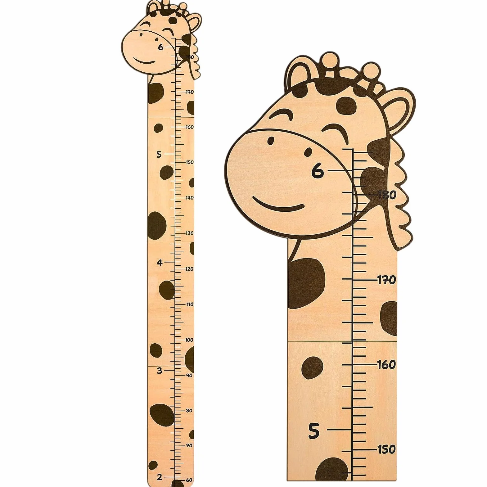 Generico PVC Growth Chart, Wall Mounted Ruler, Animal Cartoon Growth Chart, Kids Height Measurement, PVC Height Measurement, Kids Wall Growth Chart, Child Height Tracker,