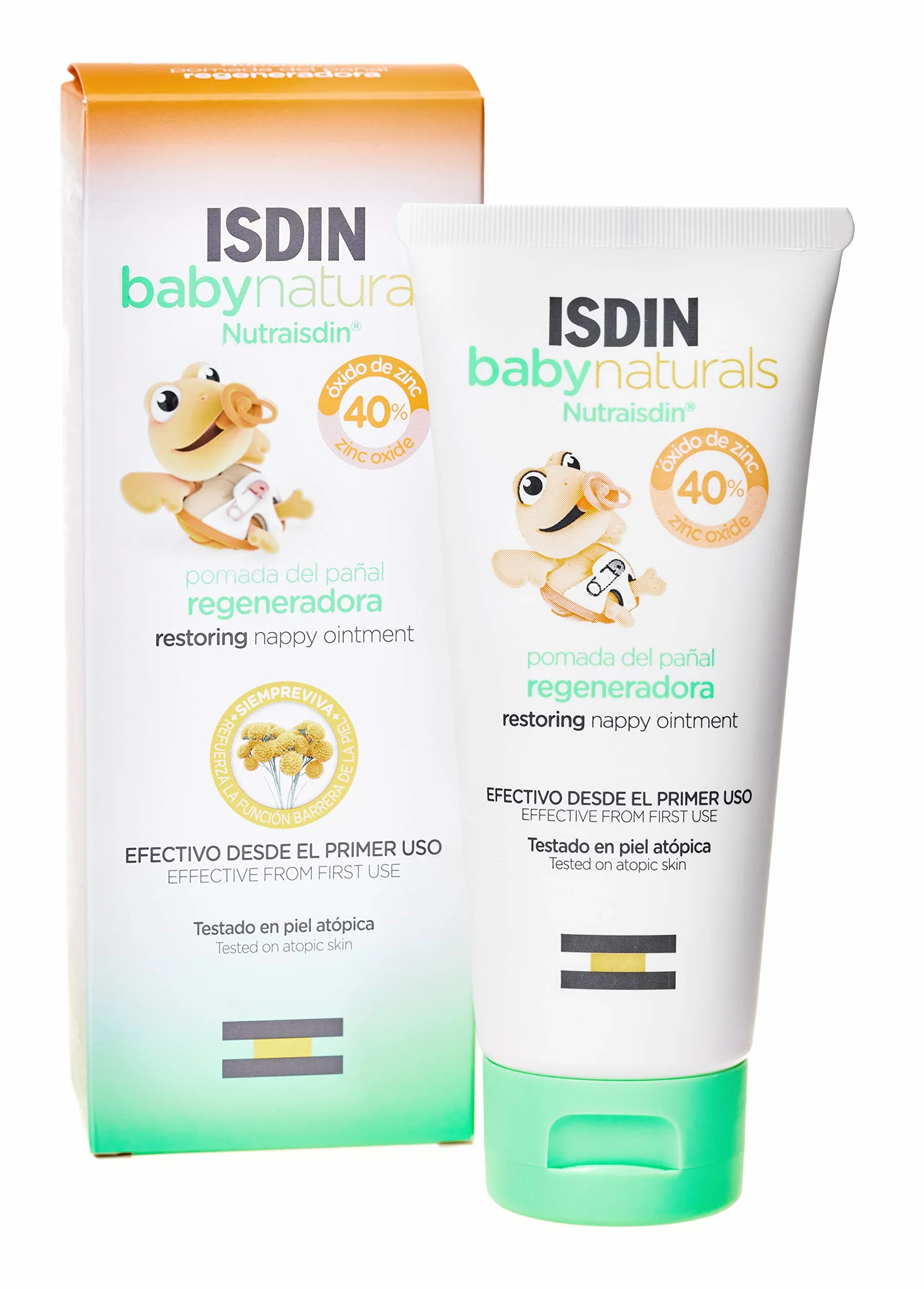 NutraISDIN Baby Naturals Pomada na pieluchy regenerująca, chroni i regeneruje wrażliwą skórę, z 40% cynkiem, 100 ml