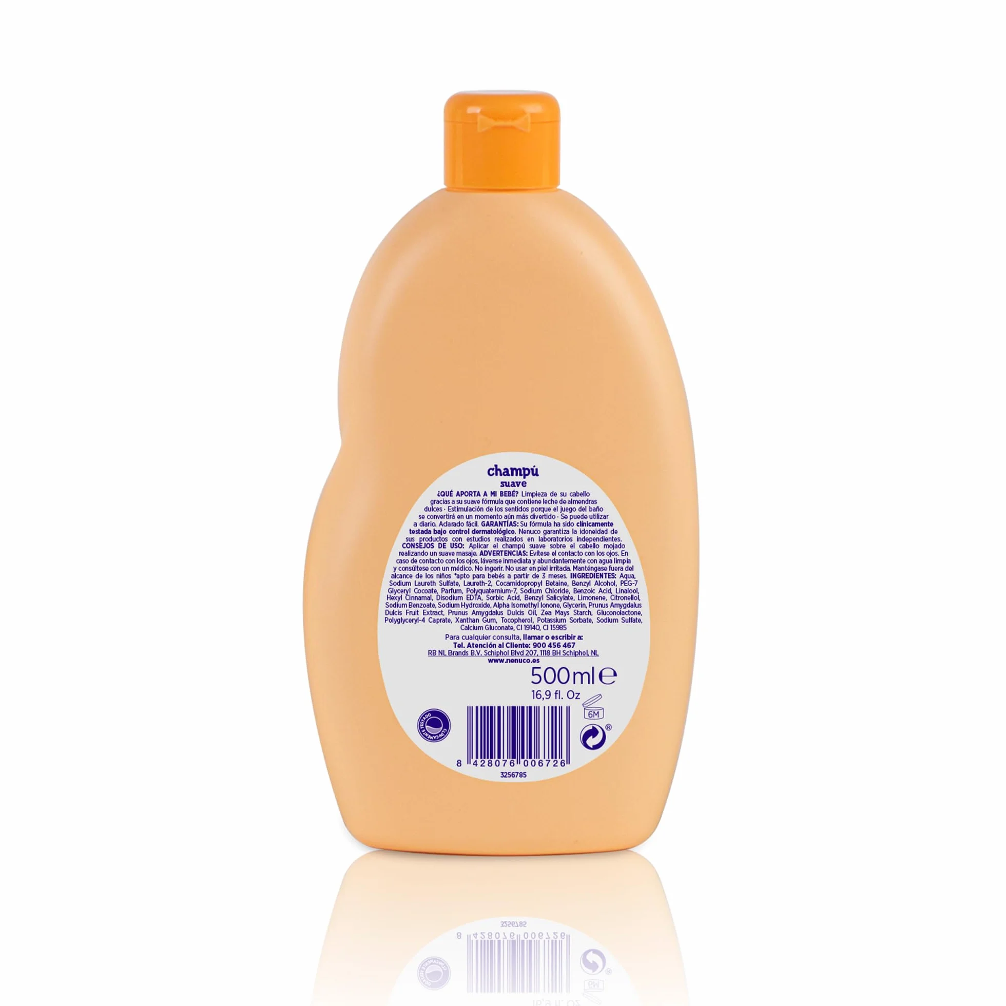 Nenuco Szampon miękki dla dzieci, ze słodkim mlekiem migdałowym, bez łez, 500 ml