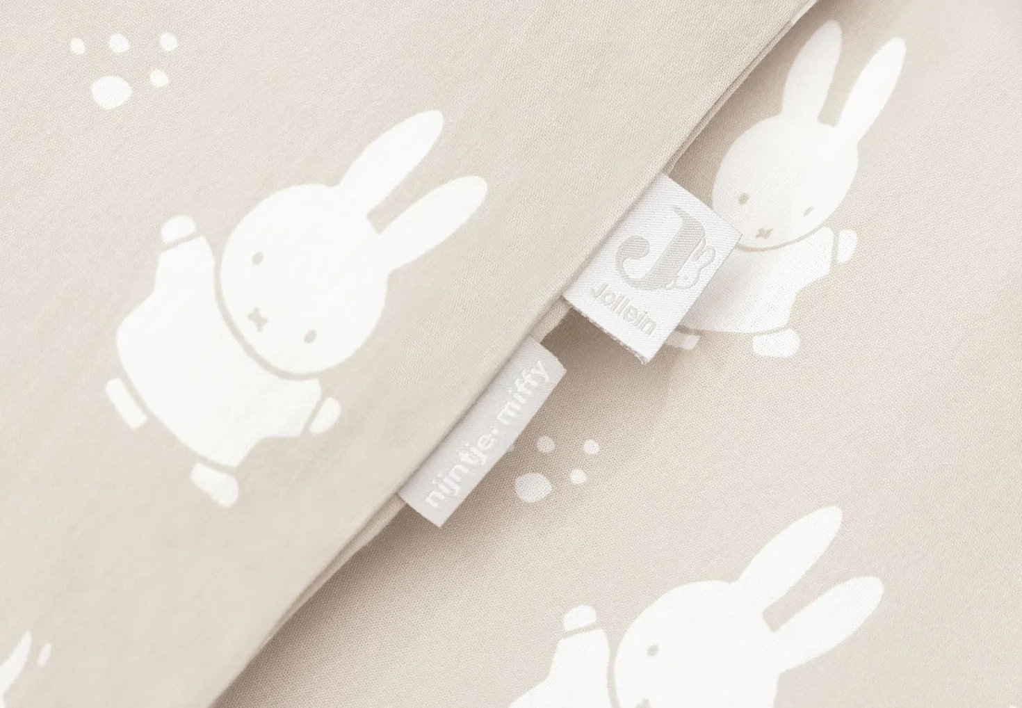 Jollein 003-005-67092 Pościel - Miffy & Snuffy Nougat (100 x 140 cm + 40 x 60 cm)