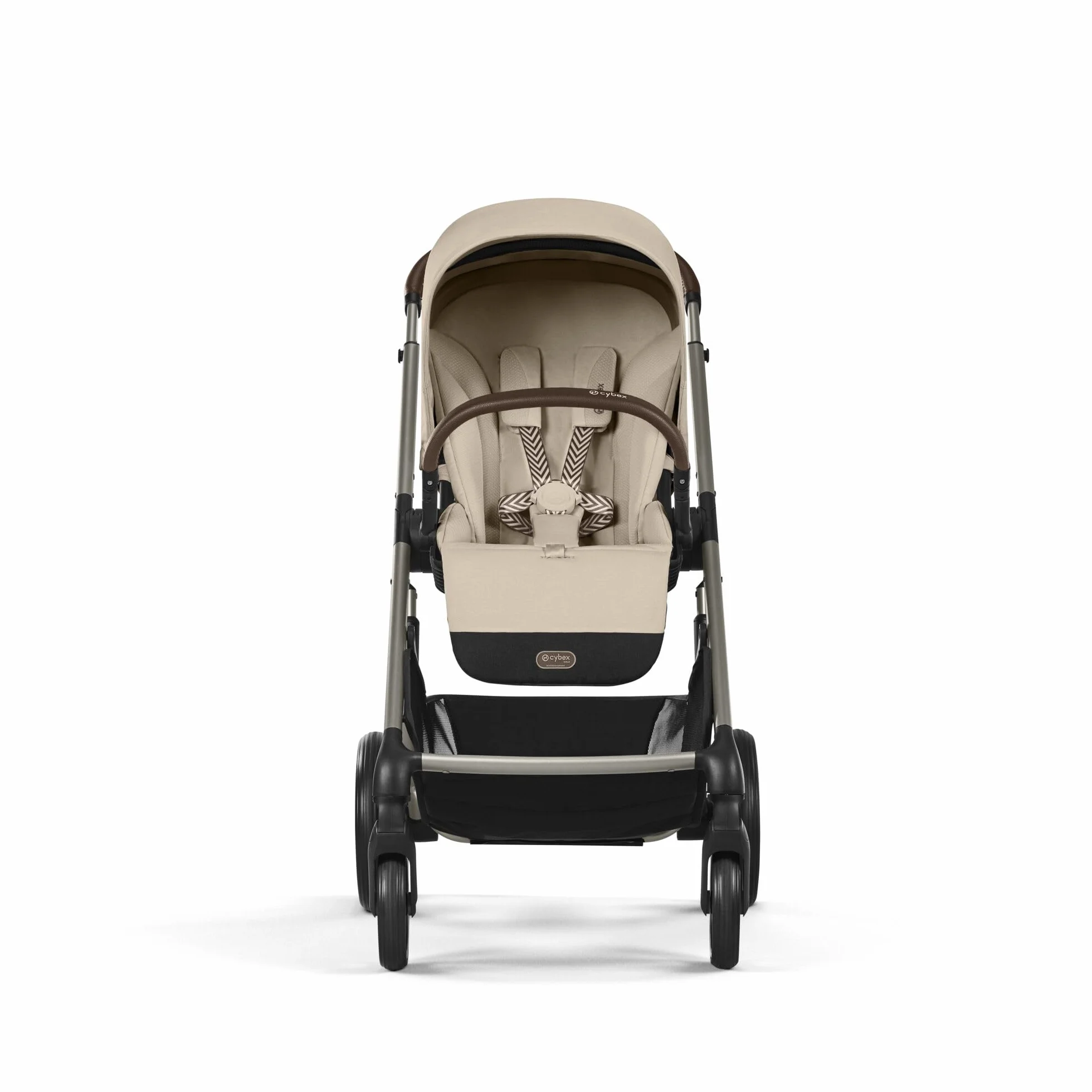 CYBEX Gold Wózek Dziecięcy Balios S Lux, Ergonomiczna Pozycja Leżenia, System Pasów Obsługiwany Jedną Ręką, Od Urodzenia Do 22 Kg (Ok. 4 Lata), Almond Beige