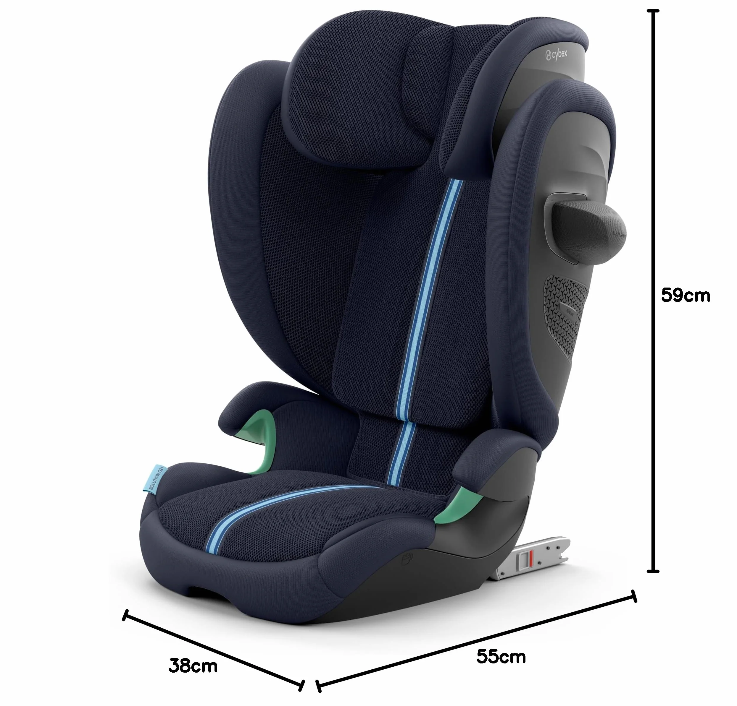 Cybex Solution G2 Plus/Ocean Blue-navy blue PU1, Ocean Blue, Plus, Solution G2