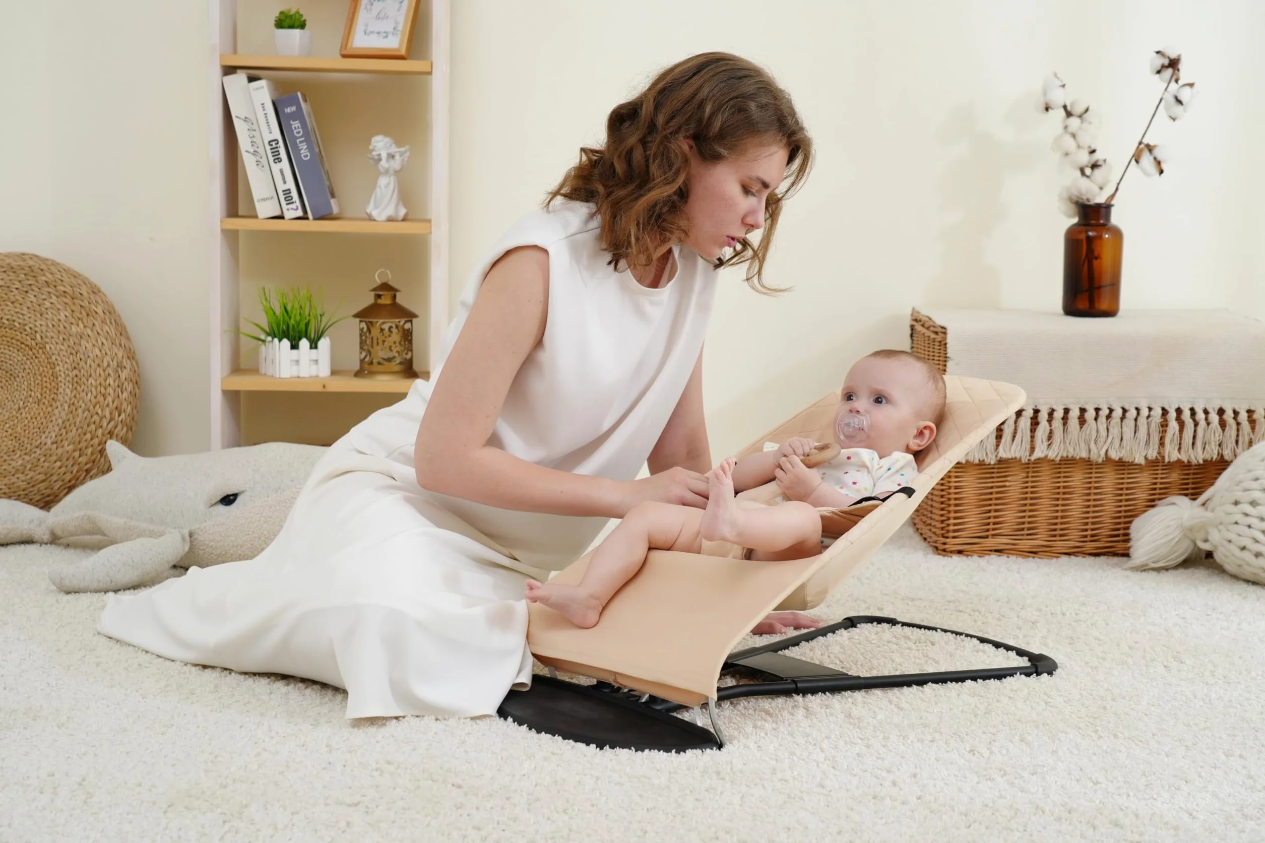 Pokrowiec na leżak dla niemowląt. Pokrowiec na leżak kompatybilny z BabyBjörn Balance Soft i Bliss. Ergonomiczny pokrowiec na hamak: hipoalergiczny poliestru