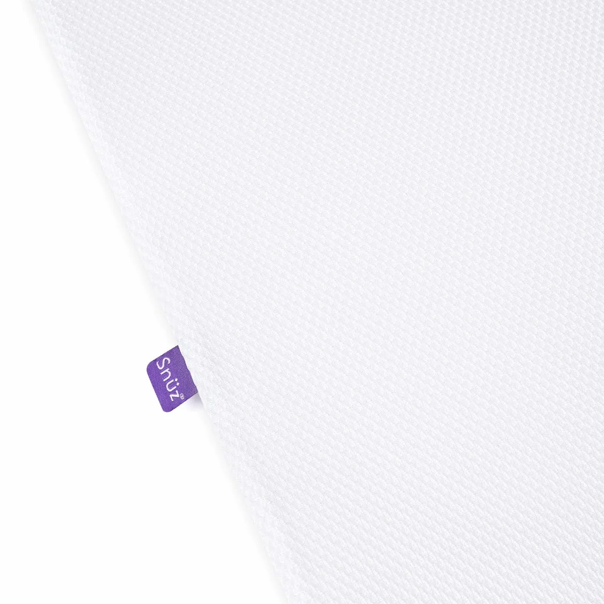 Snuz Materac do łóżeczka dziecięcego Pod 4 – 40 cm x 75,5 cm – materac piankowy premium z osłoną z siatki 3D oferuje zalecane przez ekspertów wsparcie dla noworodków, biały