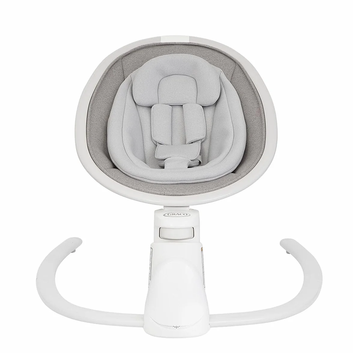 Graco Sway 'n Grow smoczek Bluetooth odpowiedni od urodzenia do ok. 4 lat (0-18 kg), z 6 kołyszącymi się mi, 4-biegowymi wibracjami, muzyką, regulacją wysokości i kompaktowym do przechowywania,