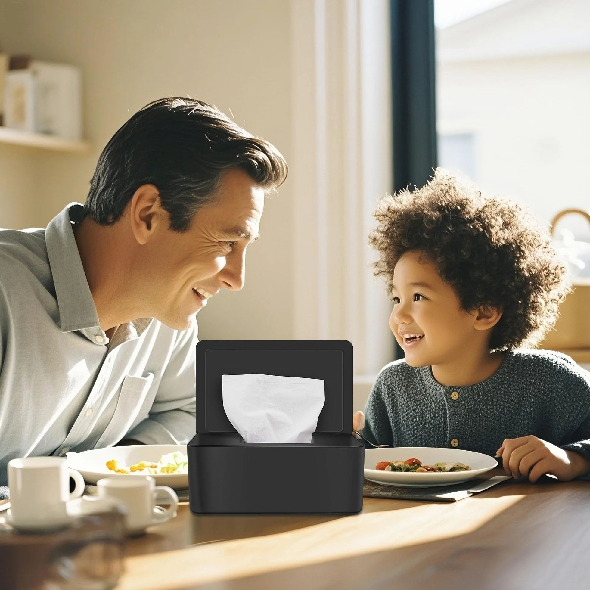 Pudełko na chusteczki nawilżane z pokrywką, pojemnik na chusteczki nawilżane dla niemowląt, wodoszczelne i uszczelnione pudełko do przechowywania, dozownik chusteczek nawilżanych do łazienki, kuchni