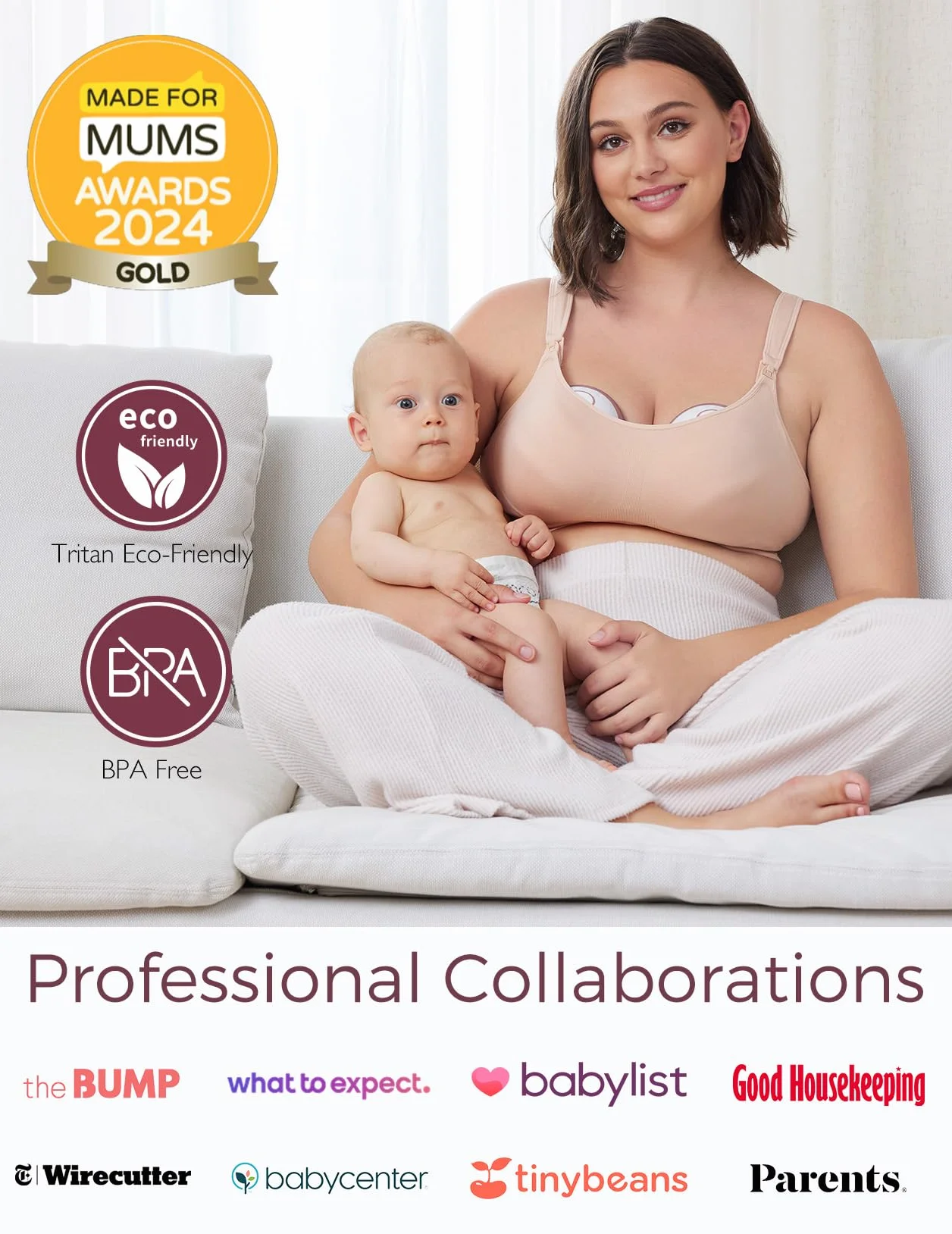 Momcozy laktator mobilny Style | M6, przenośna pompka do karmienia piersią, idealny rytm dla większej ilości mleka, podwójny kołnierz DoubleFit, większa elastyczność i dyskrecja z 3 trybami i 9