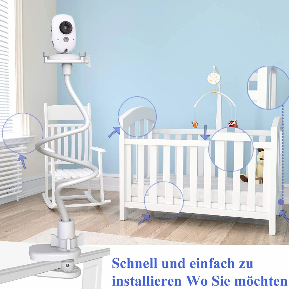 Uchwyt do niani, uchwyt na kamerę HelloBaby/momcozy/GHB/Philips Avent/eufy/nooie/Blemil/babymoov babyphone