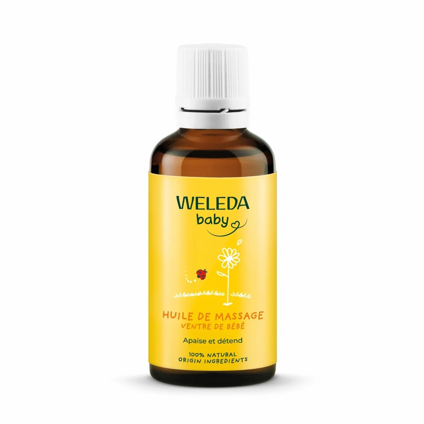 WELEDA Baby Bäuchlein-Massageöl entspannt und wirkt wohltuend, 50 ml Olej