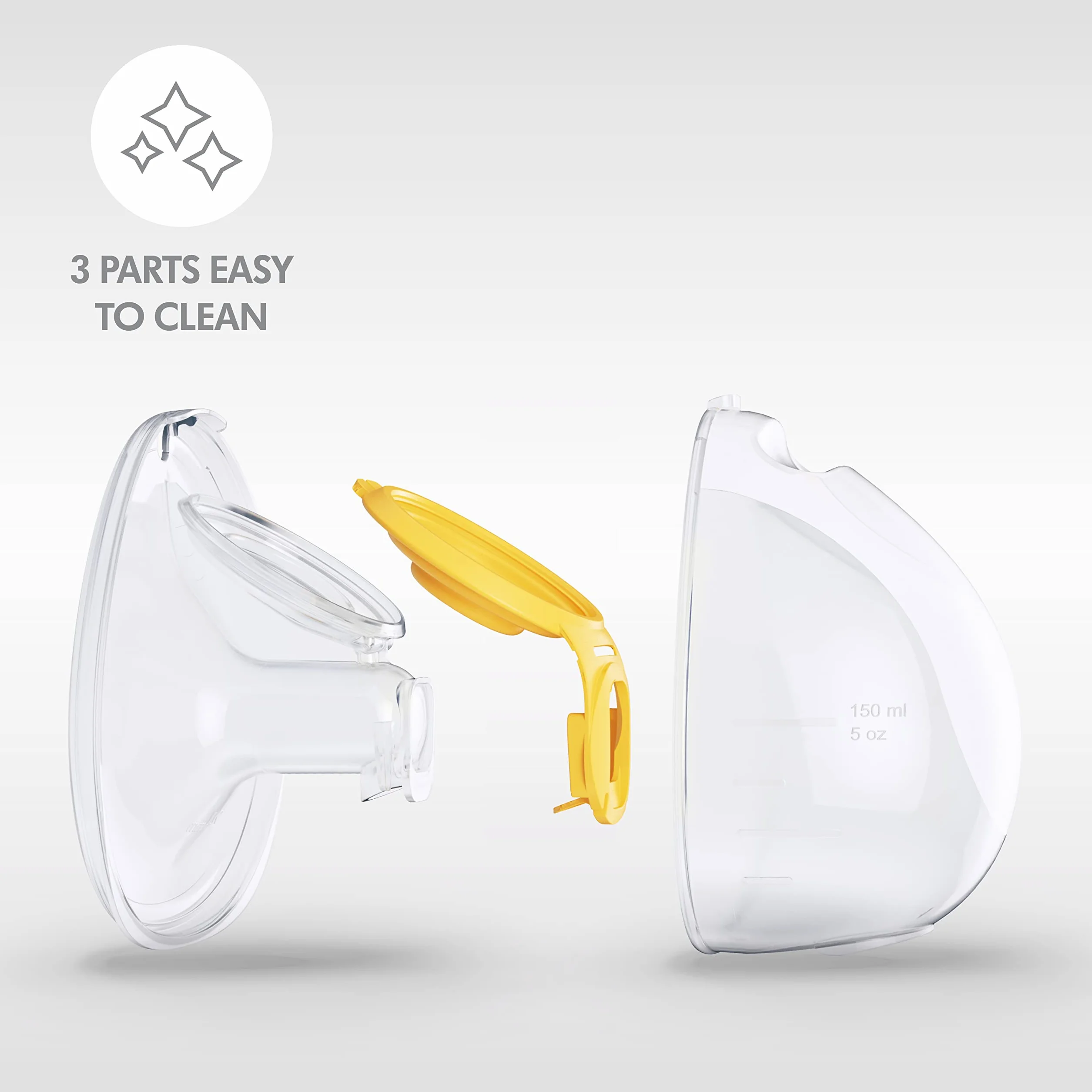 Medela 101045514 Laktator, Biały/Żółty, 24 mm
