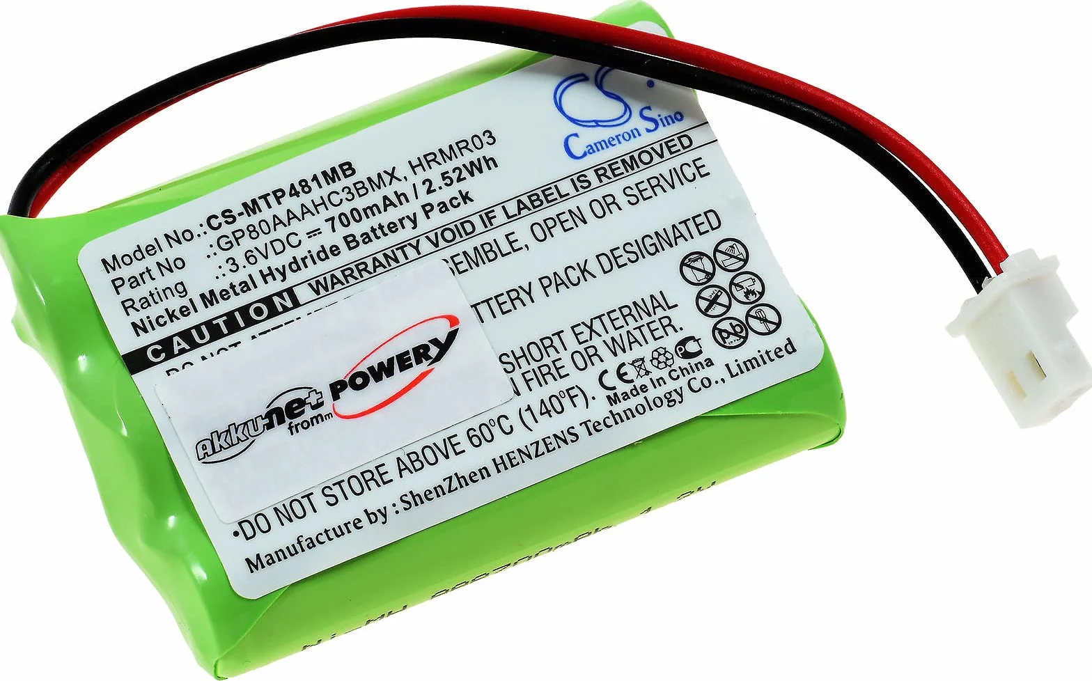 Bateria do elektronicznej niani Motorola MBP481 / MBP482 / MBP483, 3,6 V, NiMH