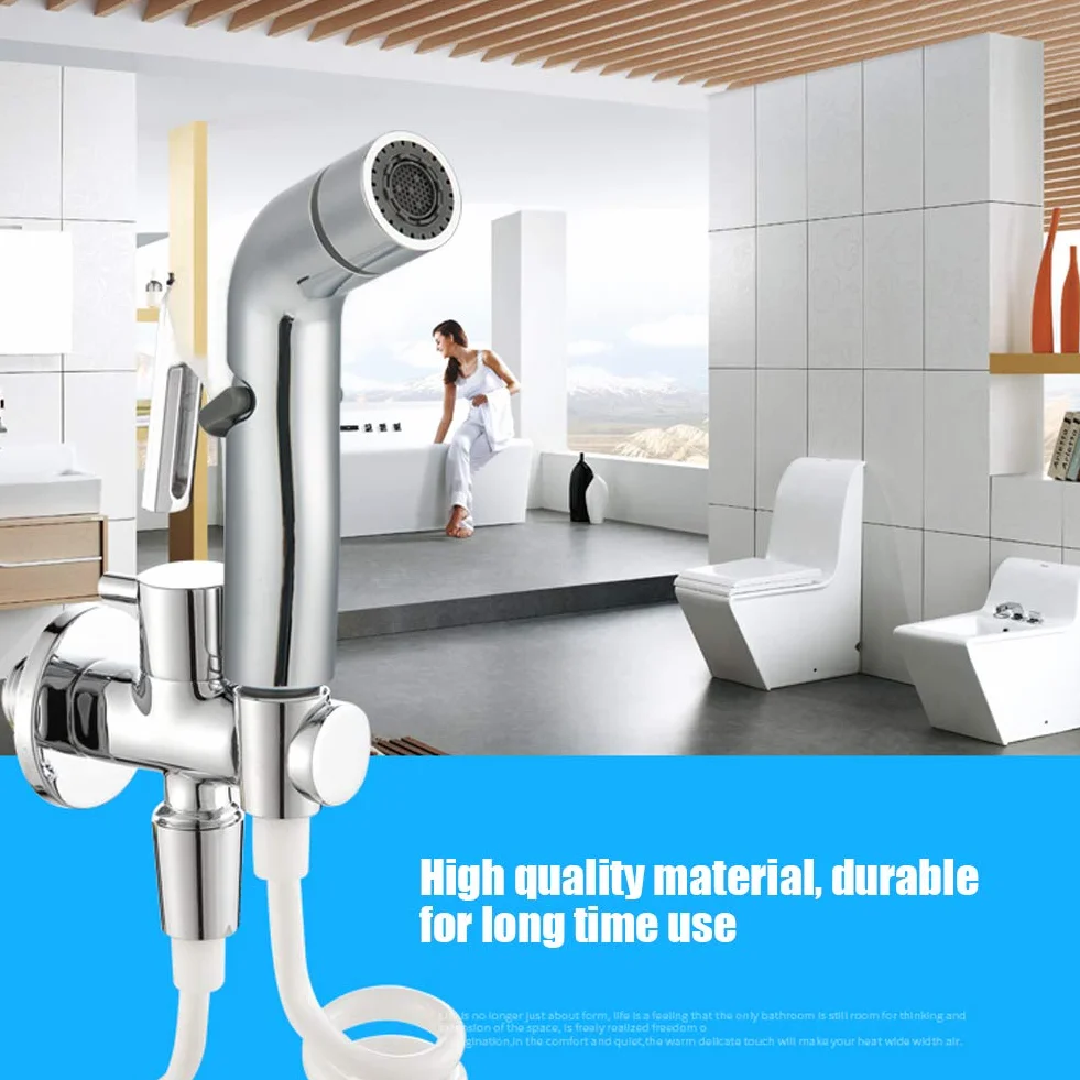 Handheld Shattaf Bidet Sprayer, Galvanik Handheld verstellbar Bidet Sprayer Toilette Bidet Spray Düse Stoffwindel Sprayer Badezimmerzubehör