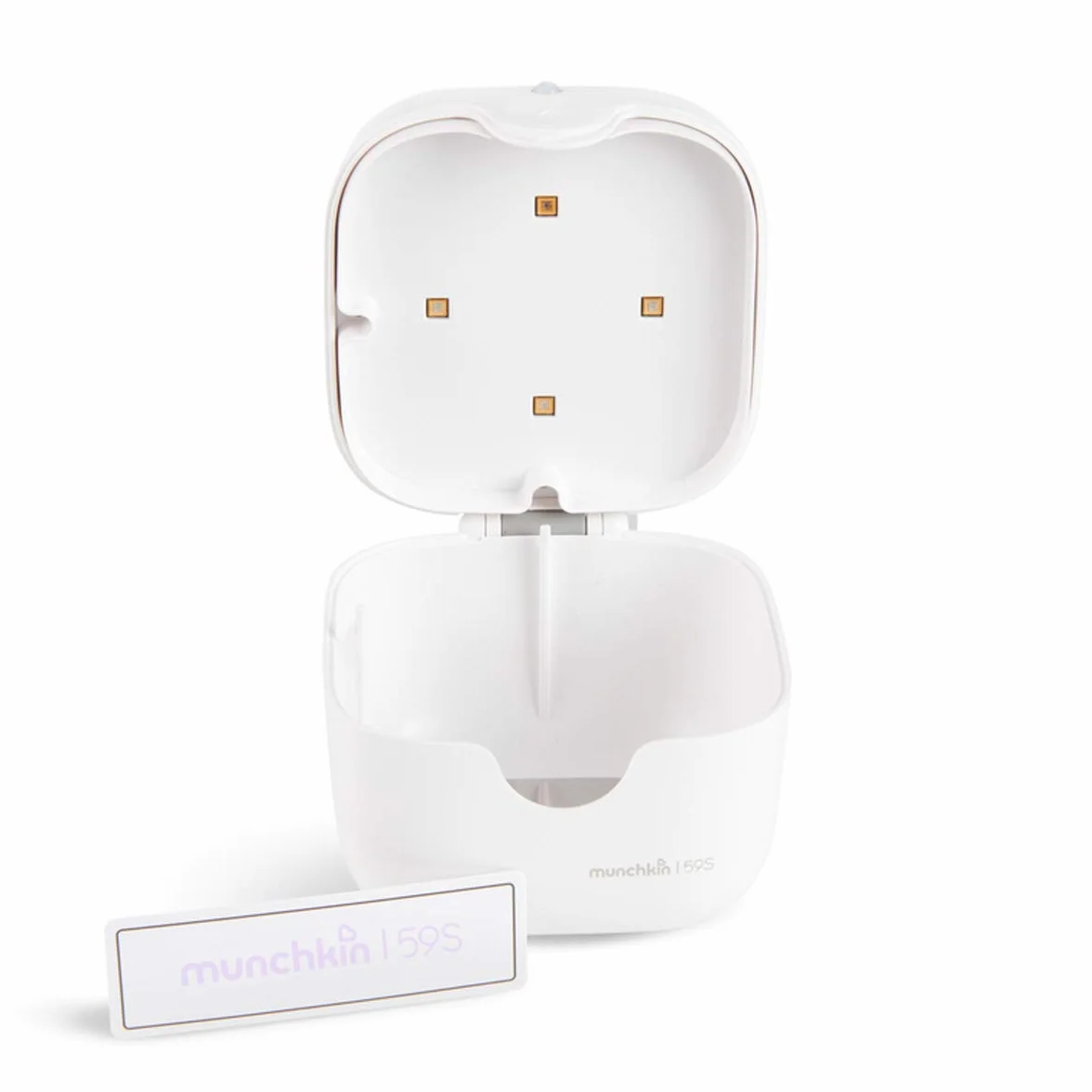 Munchkin Portable Soother & Dummy UV Steriliser, Kills 99% of Germs in 59 Seconds
