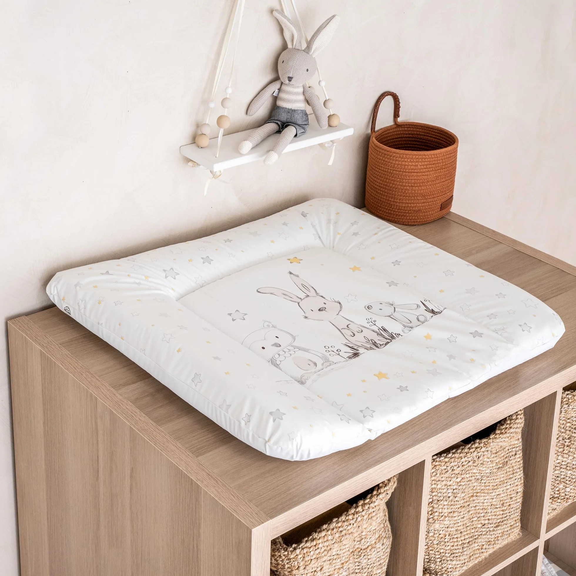 Julius Zöllner® Mata do przewijania Softy 65 x 75 cm – miękka podkładka do przewijania – folia wodoodporna i zmywalna – Made in Germany – Oeko-Tex Standard 100 – Sternfreunde
