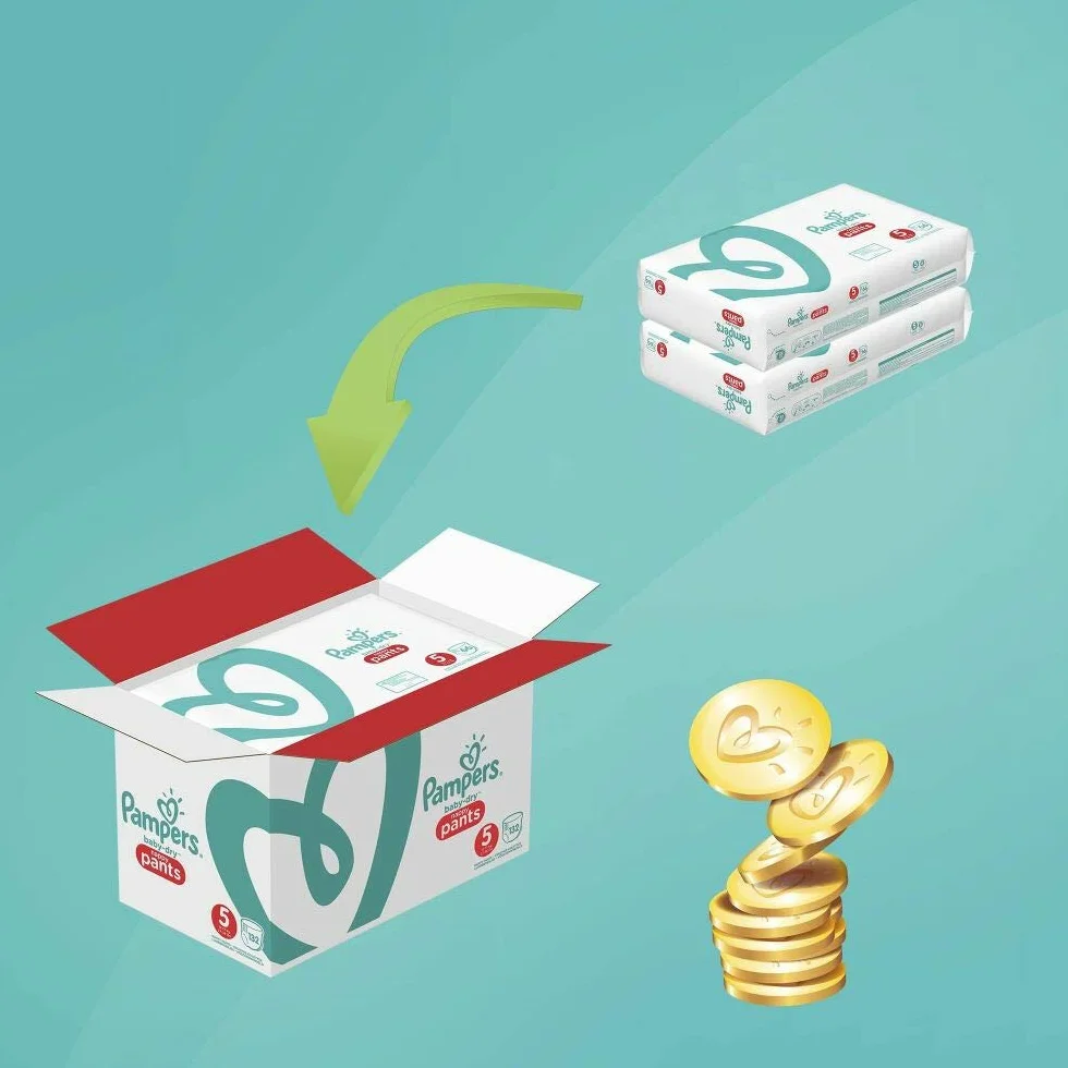 Pampers Easy Up – 22 sztuki – pieluchy dla niemowląt T4 8-15 kg