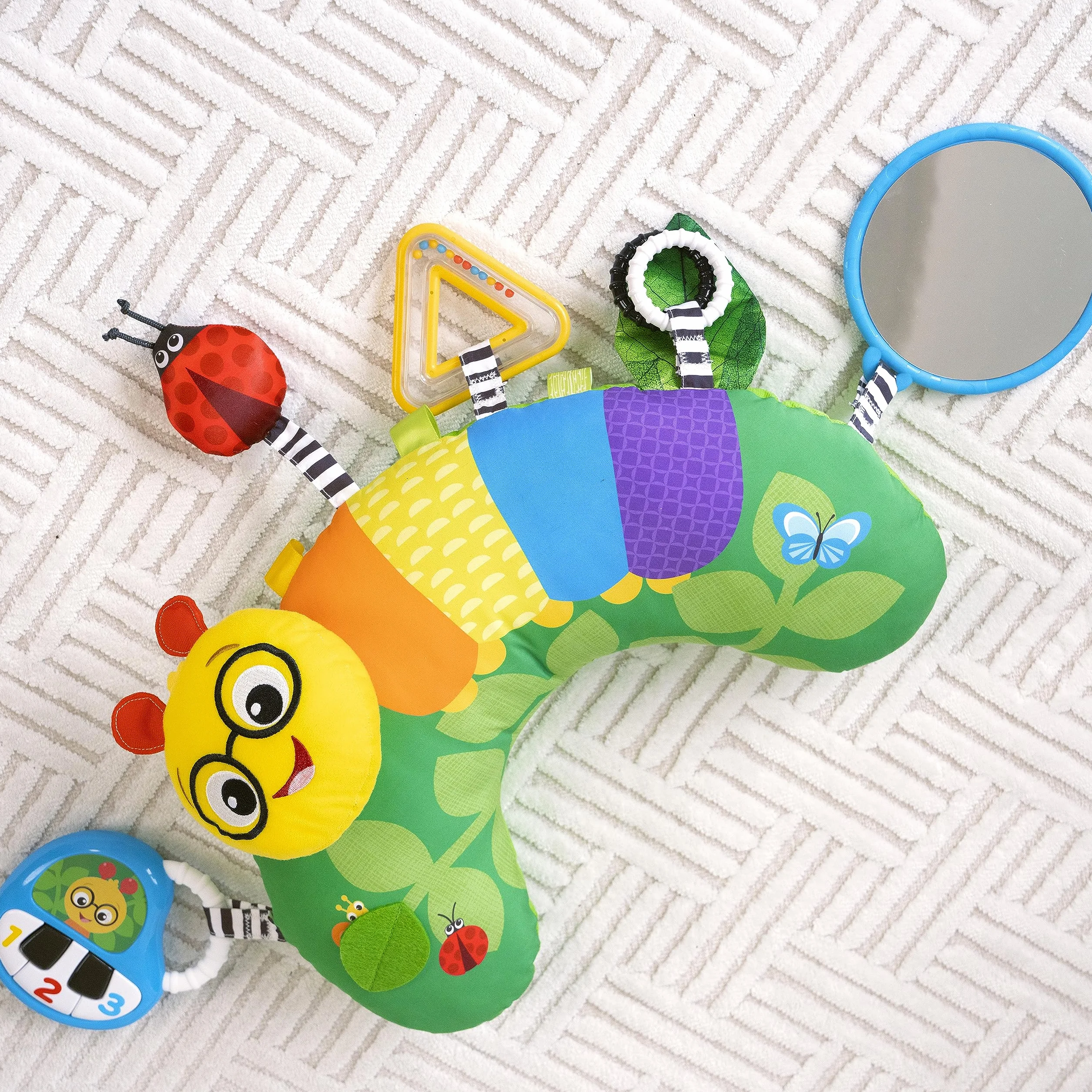 Baby Einstein, Cal-a-Pillow poduszka do aktywności na brzuchu, multisensoryczna, od 0+ miesięcy