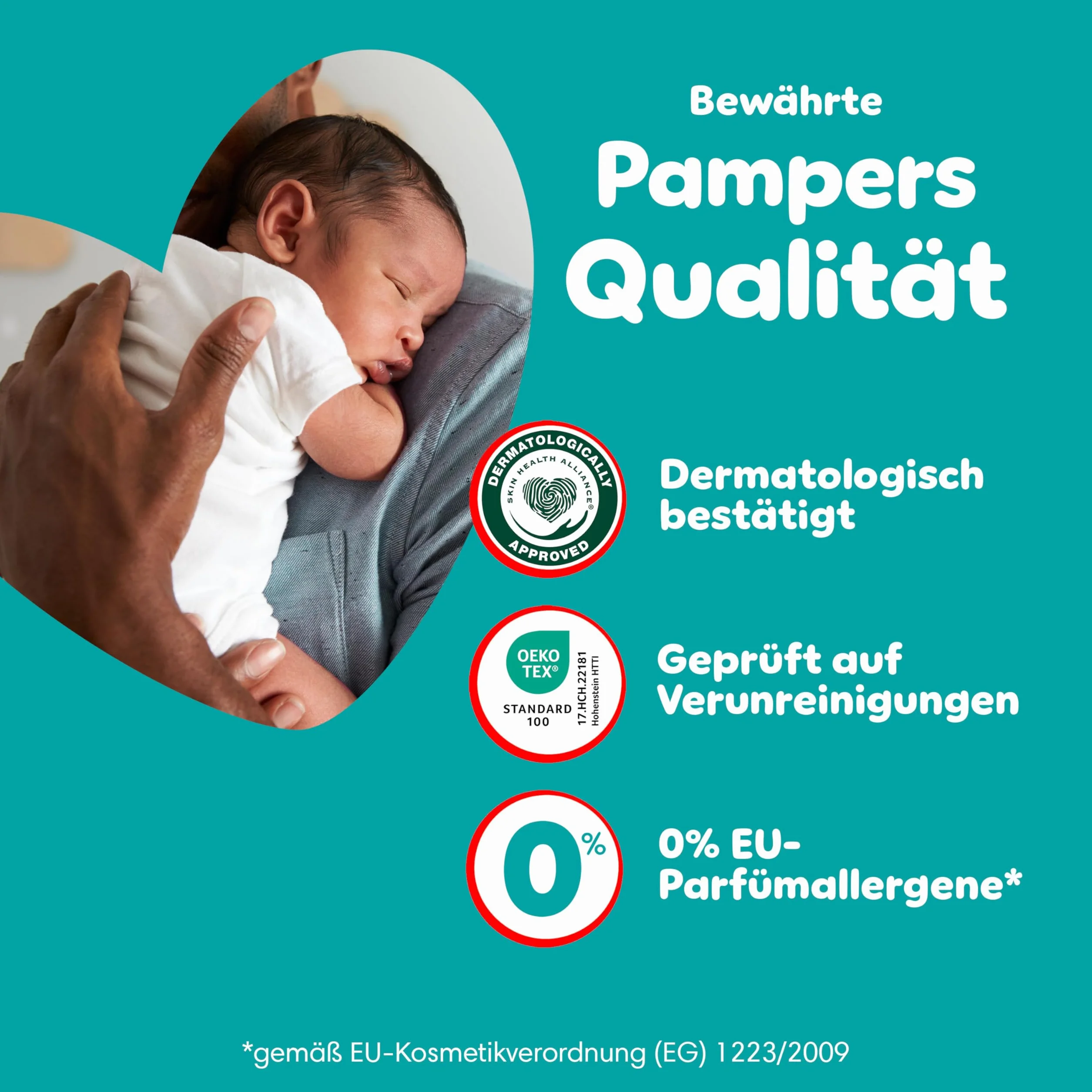 Pampers Spodnie Baby-Dry. Rozmiar 6, 138 pieluch, 14-19 kg, 360° Zabezpieczenie przed wyciekiem z kieszenią Stop & Protect na noc do 100% bez wycieków, opakowanie 1 miesiąc