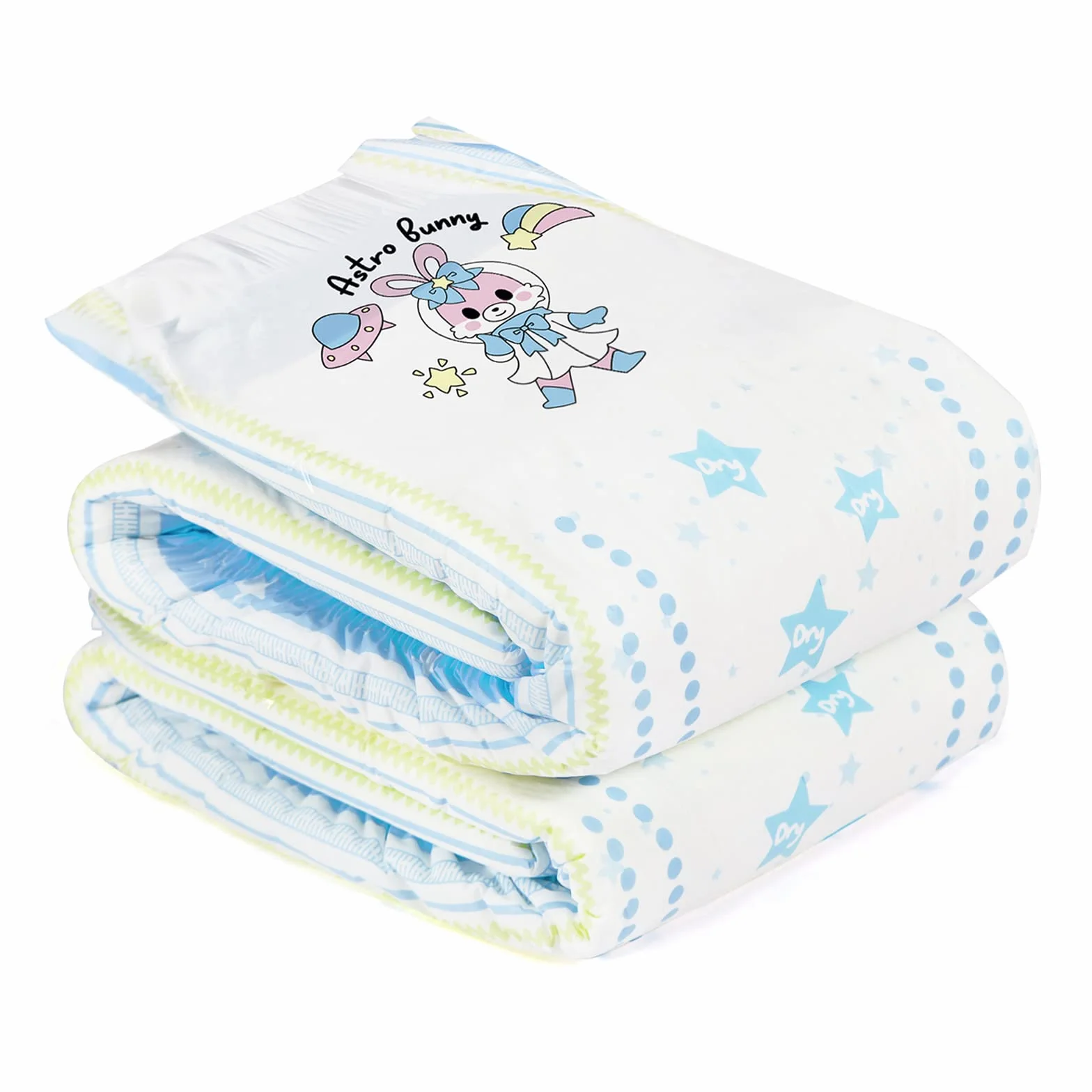 LittleForBig Pielucha Drukowana Dla Dorosłych 2 Kawałki Pakiet 3 Druki Losowe Asortyment - Astro Babies (Medium 71-96 CM)