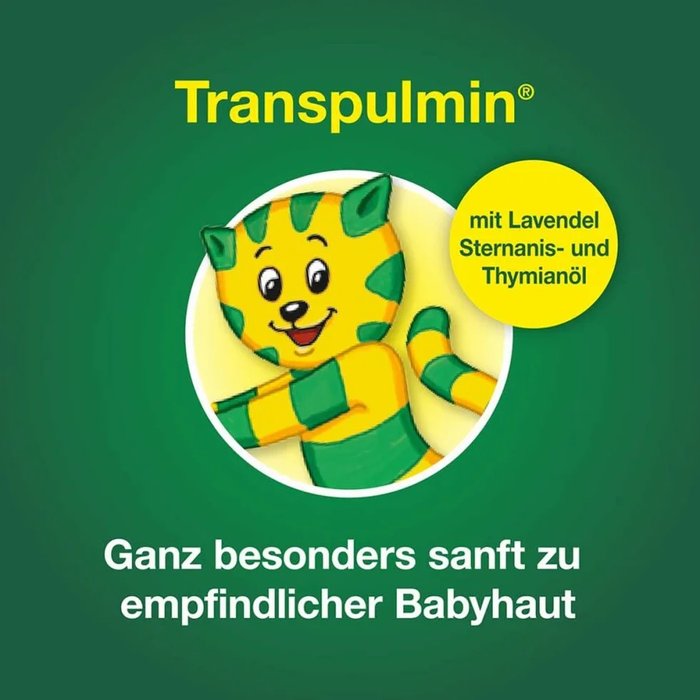 Transpulmin Balsam dla niemowląt łagodny: kojący balsam na przeziębienie dla dzieci od 3 miesięcy, na przeziębienie, kaszel i katar, 40 g balsamu