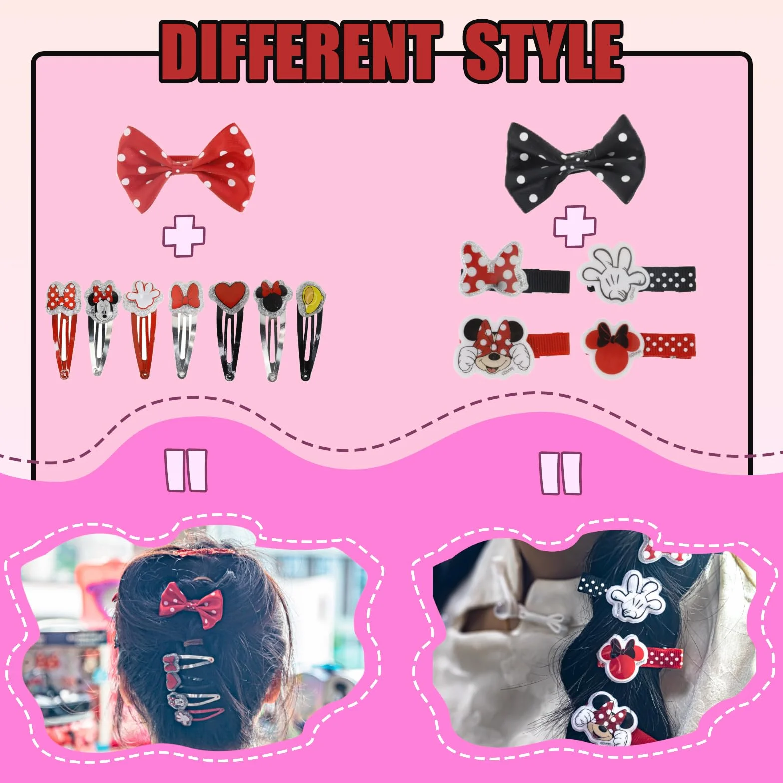 Disney Minnie Mouse Akcesoria do Włosów dla Dziewczynek
