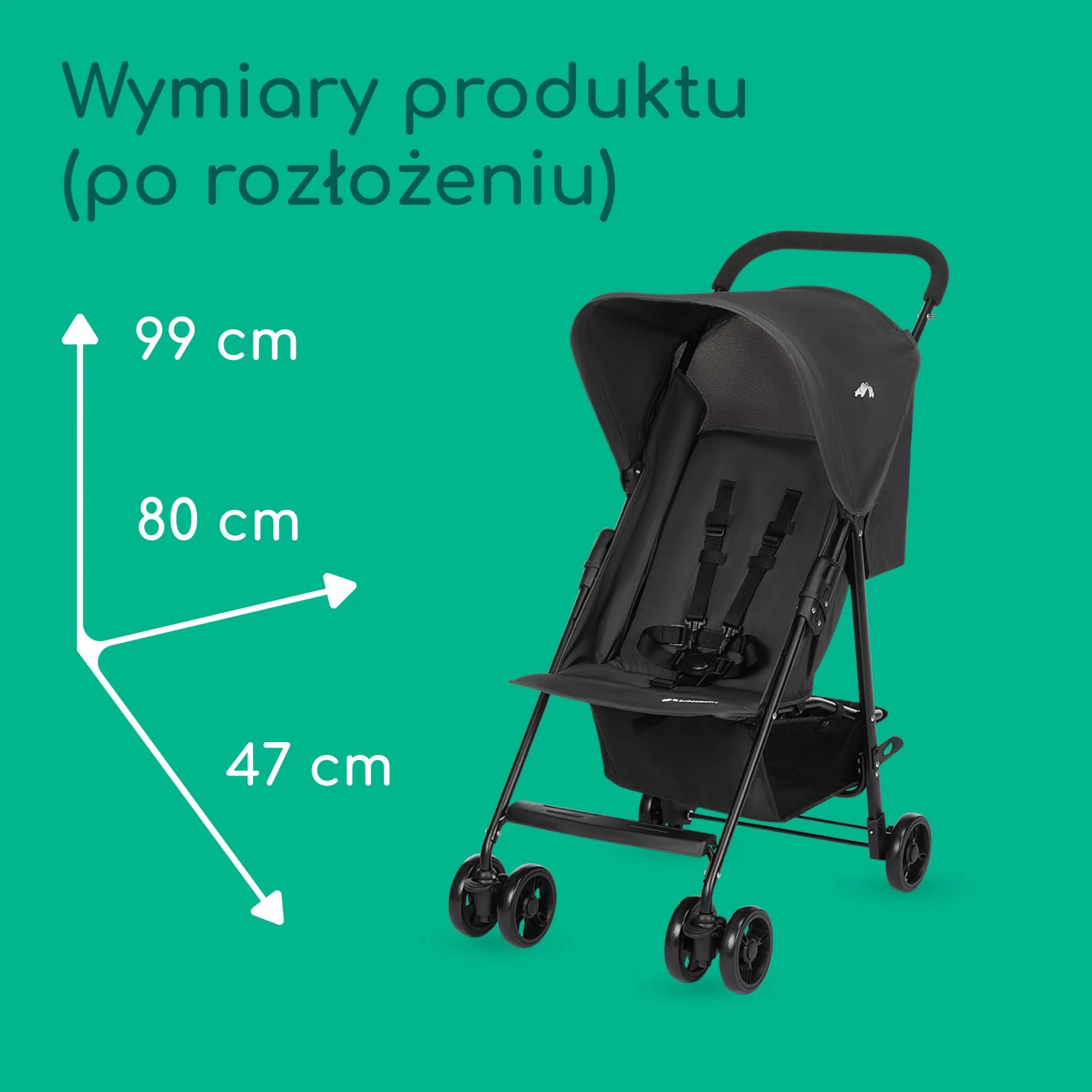 Bebeconfort Snow, Wózek Dziecięcy, 0 Miesięcy - 3,5 Roku, 0-15 Kg, Wózek Spacerowy, Lekki i Składany, Mineral Graphite