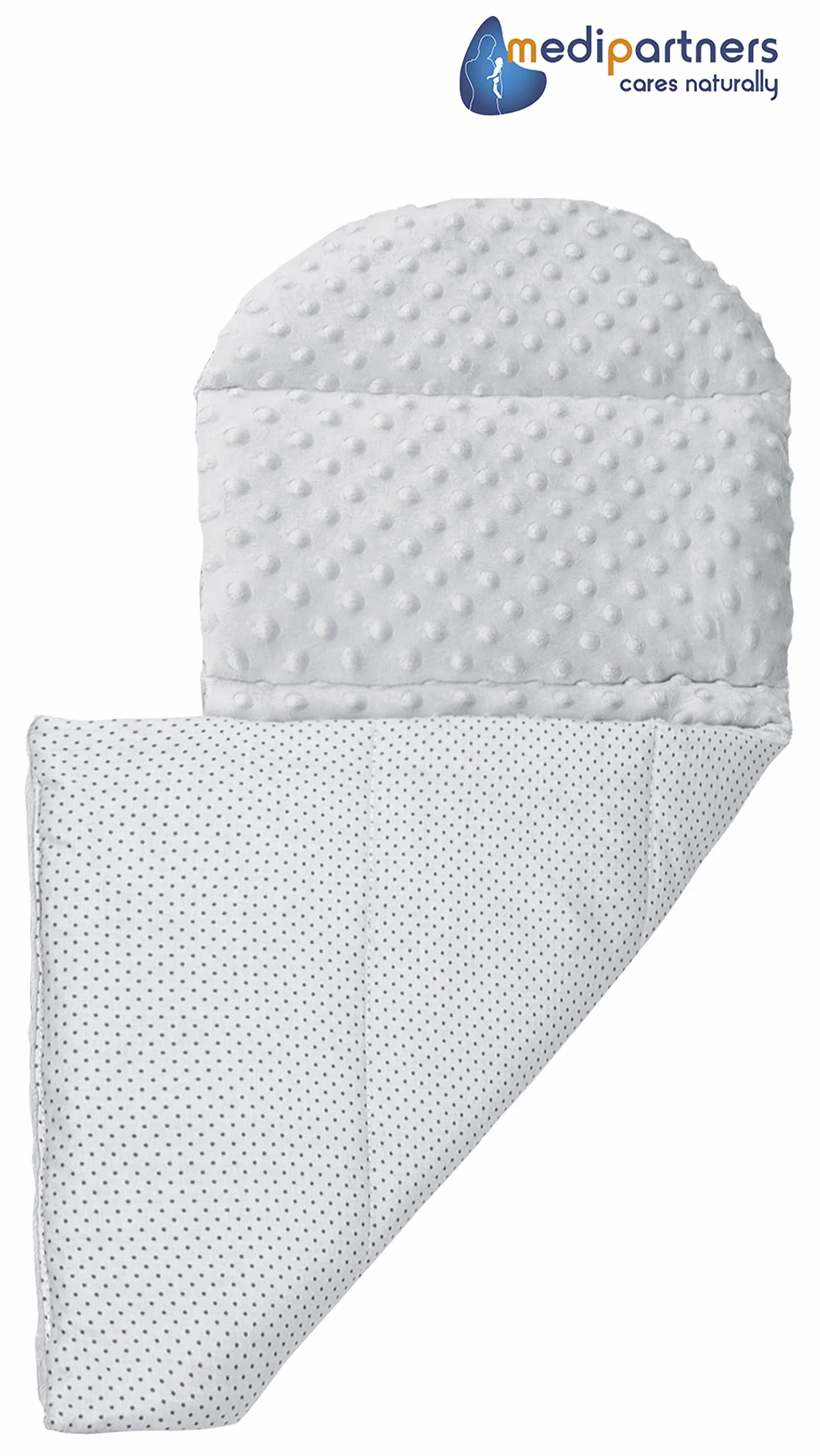 Medi Partners 5el. Kokon Niemowlęcy 100x60x15cm Wyjmowana Wkładka Kocyk Płaska Poduszka Rożek Łóżeczko 100% Bawełna (Jelonki)