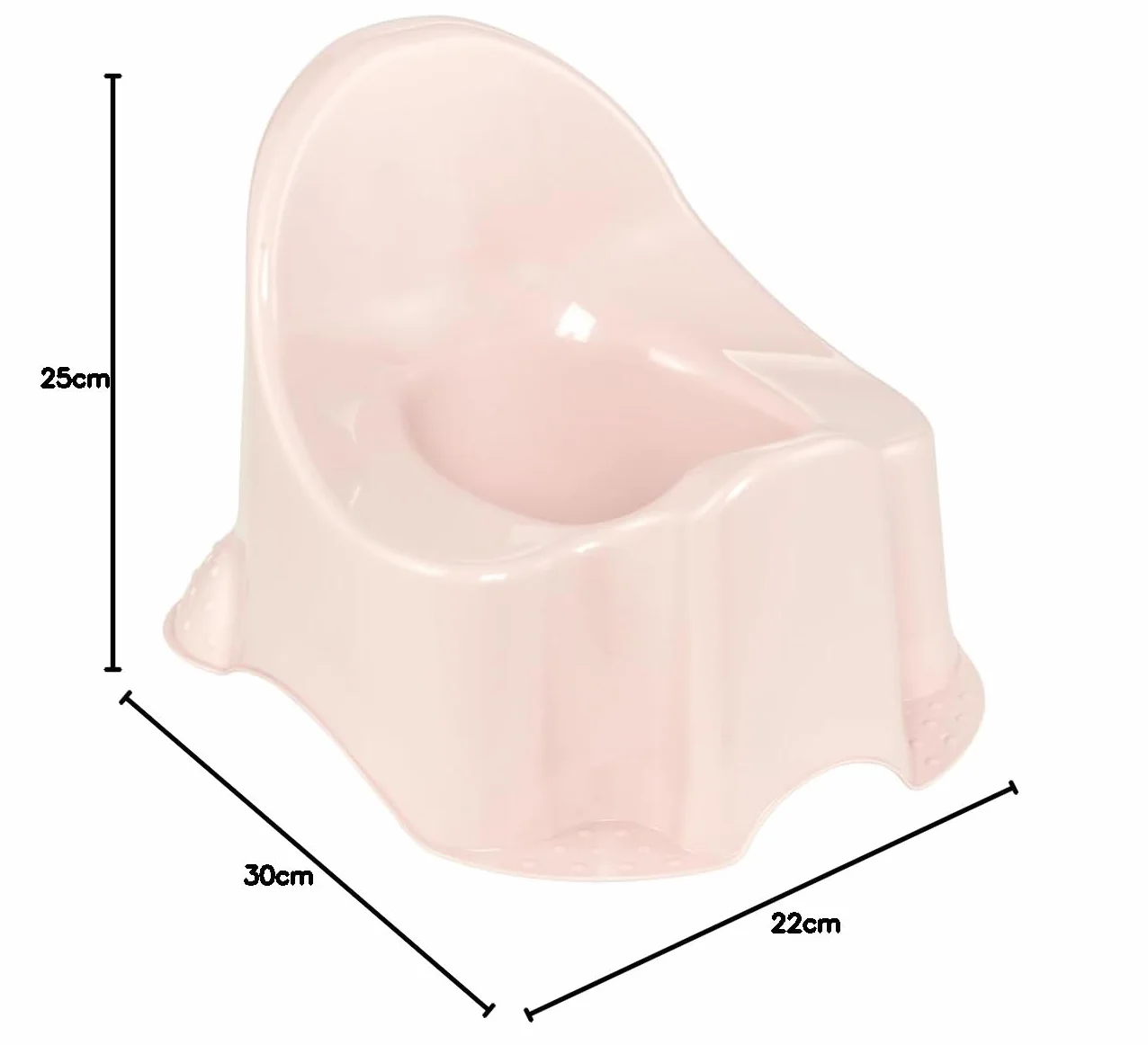 Potty 30 x 25 x 22, nordycki różowy