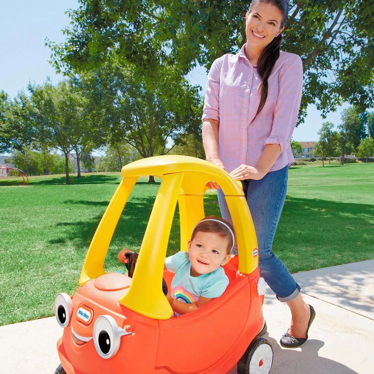 little tikes Cozy Coupe – Jeździk dla dzieci od 18 miesięcy do 5 lat | Prawdziwy działający klakson, klikający zapłon, wyjmowana podłoga i schowek | Jeździk dziecięcy do domu i na zewnątrz