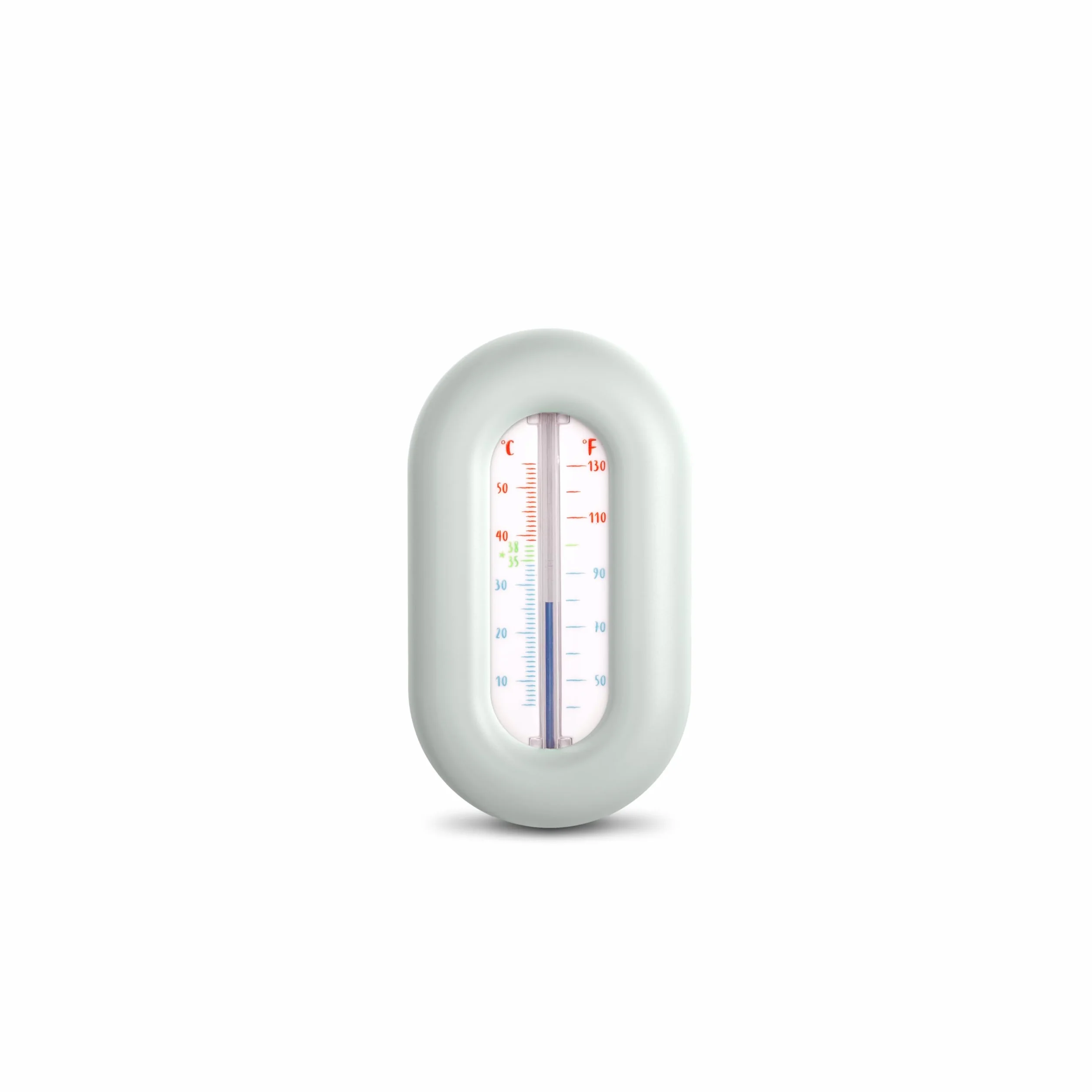 Suavinex, Termometr do kąpieli dla niemowląt, bez rtęci, bez baterii, precyzyjny, wytrzymały, szybki i ze skalą kolorów, stopnie °C i ºF, pływające na wodzie +0 M, wzór ptaków, zielony