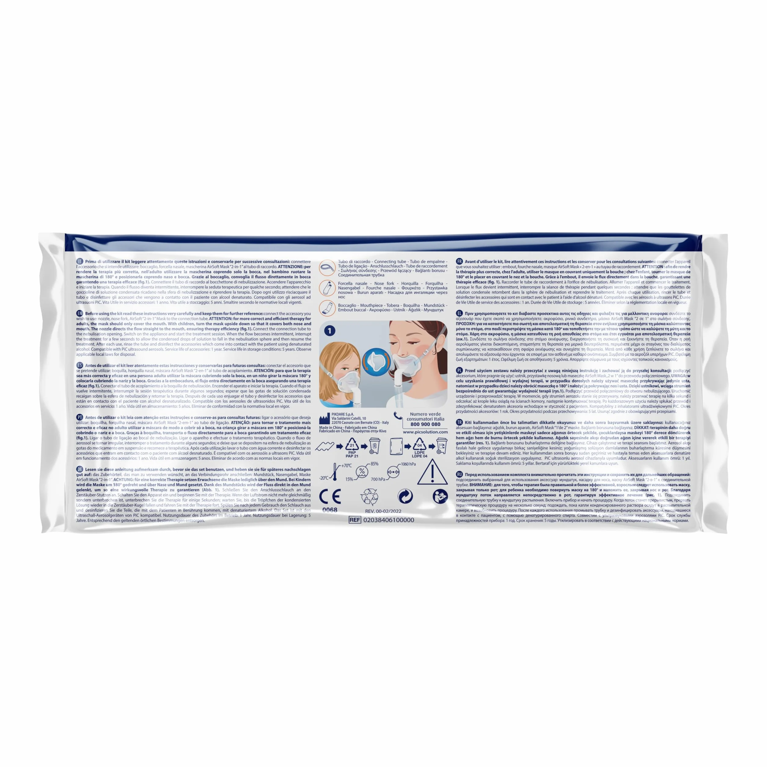 Pic Solution AIRProjet plus Aerozol Ultradźwiękowy, Biały, Niebieski