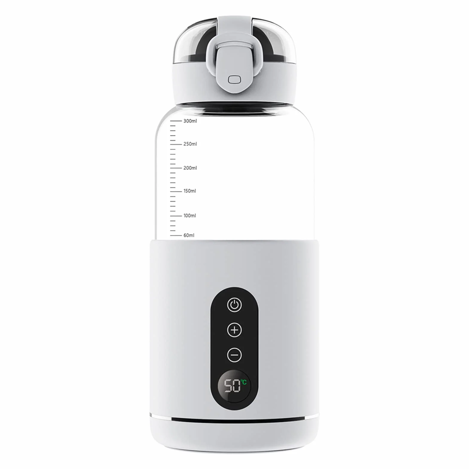 HUIOPpodgrzewacz wody przenośny, precyzyjna kontrola temperatury, 300 ML, bezprzewodowy akumulator